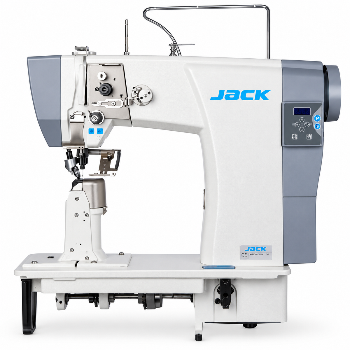 JACK® JK-6591C Direct Drive Roller Feed Post-Bed Industrial Sewing Machine – Complete with Table & Stand