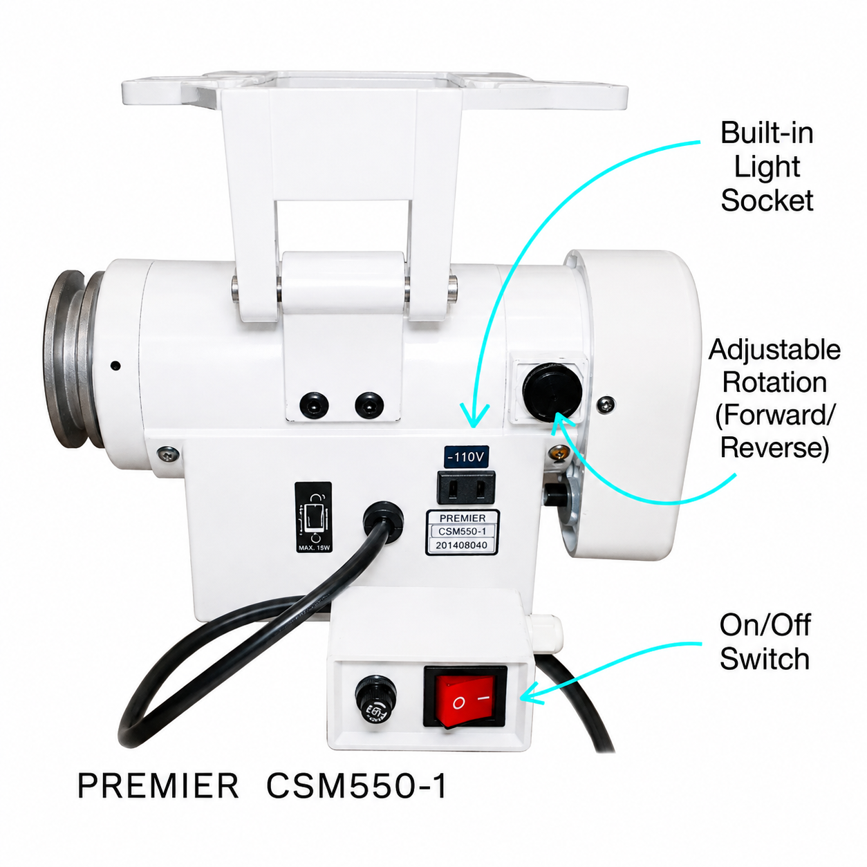 CONSEW® CSM550-1 Energy-Efficient Servo Motor for Industrial Sewing Machines
