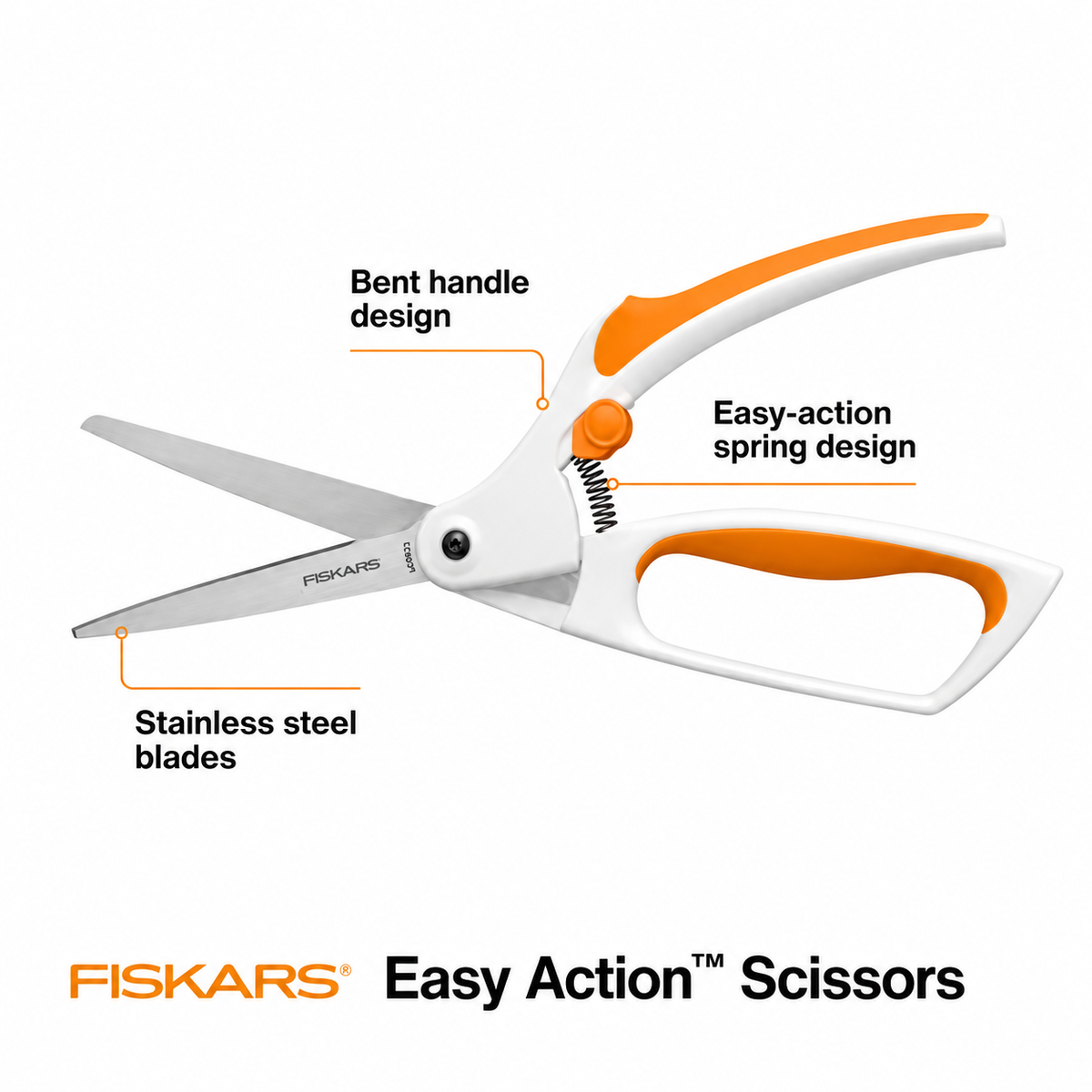 Fiskars® Easy Action™ Shears, 8"