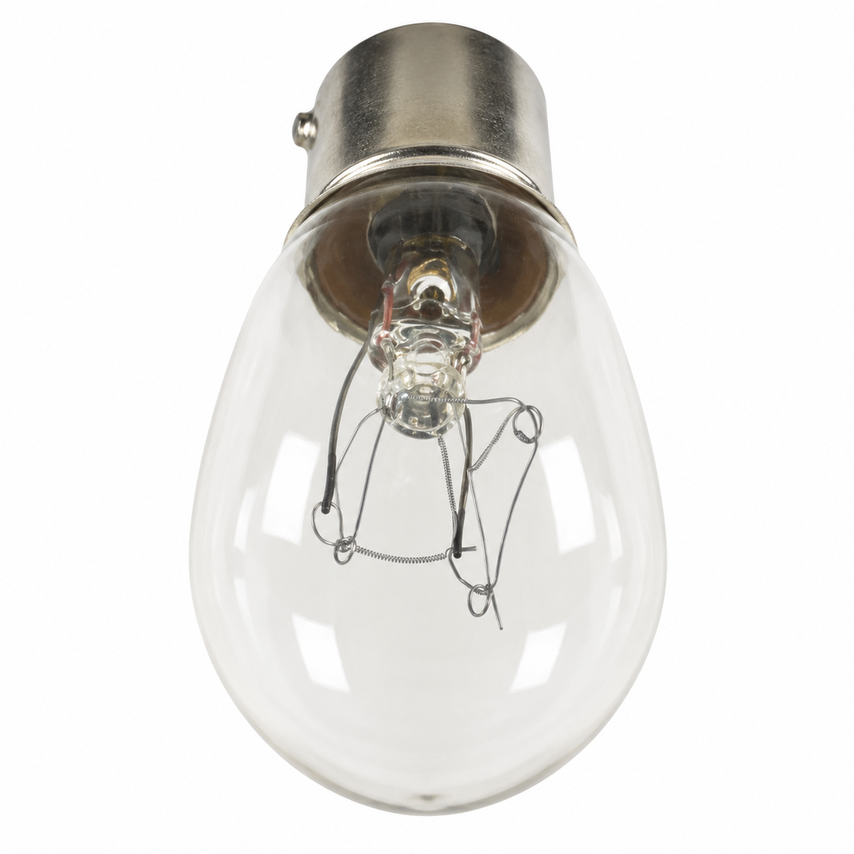T7 Clear Incandescent Light Bulb - 15W 120V - BA15D Double-Contact Bayonet Base