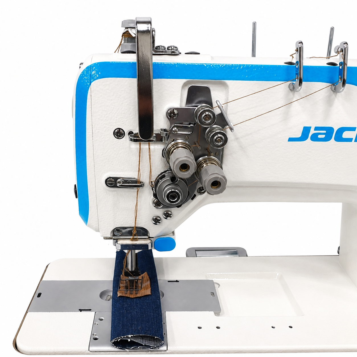 JACK® JK-58720B-005 Double Needle Large Bobbin Split-Bar Industrial Lockstitch Sewing Machine