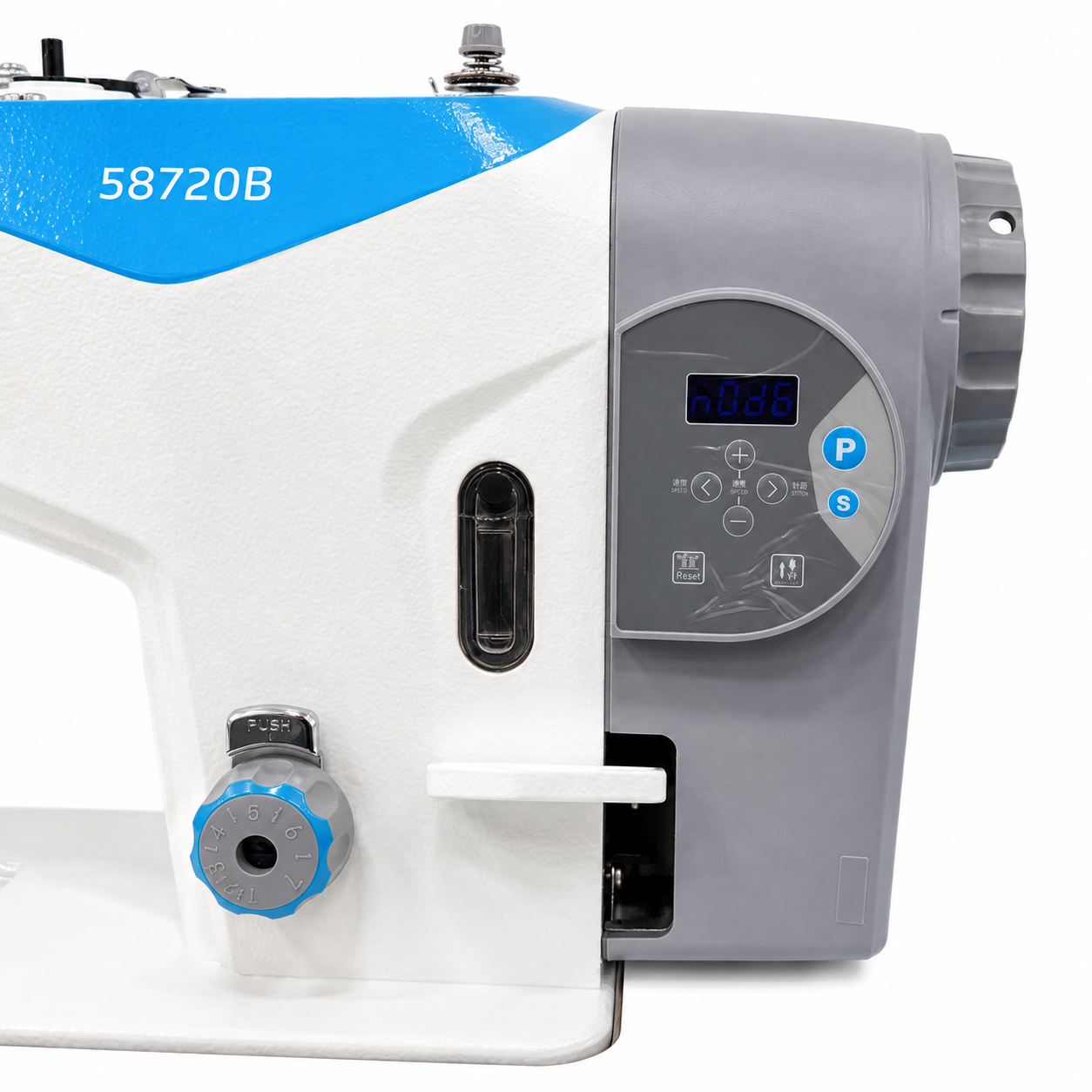 JACK® JK-58720B-005 Double Needle Large Bobbin Split-Bar Industrial Lockstitch Sewing Machine