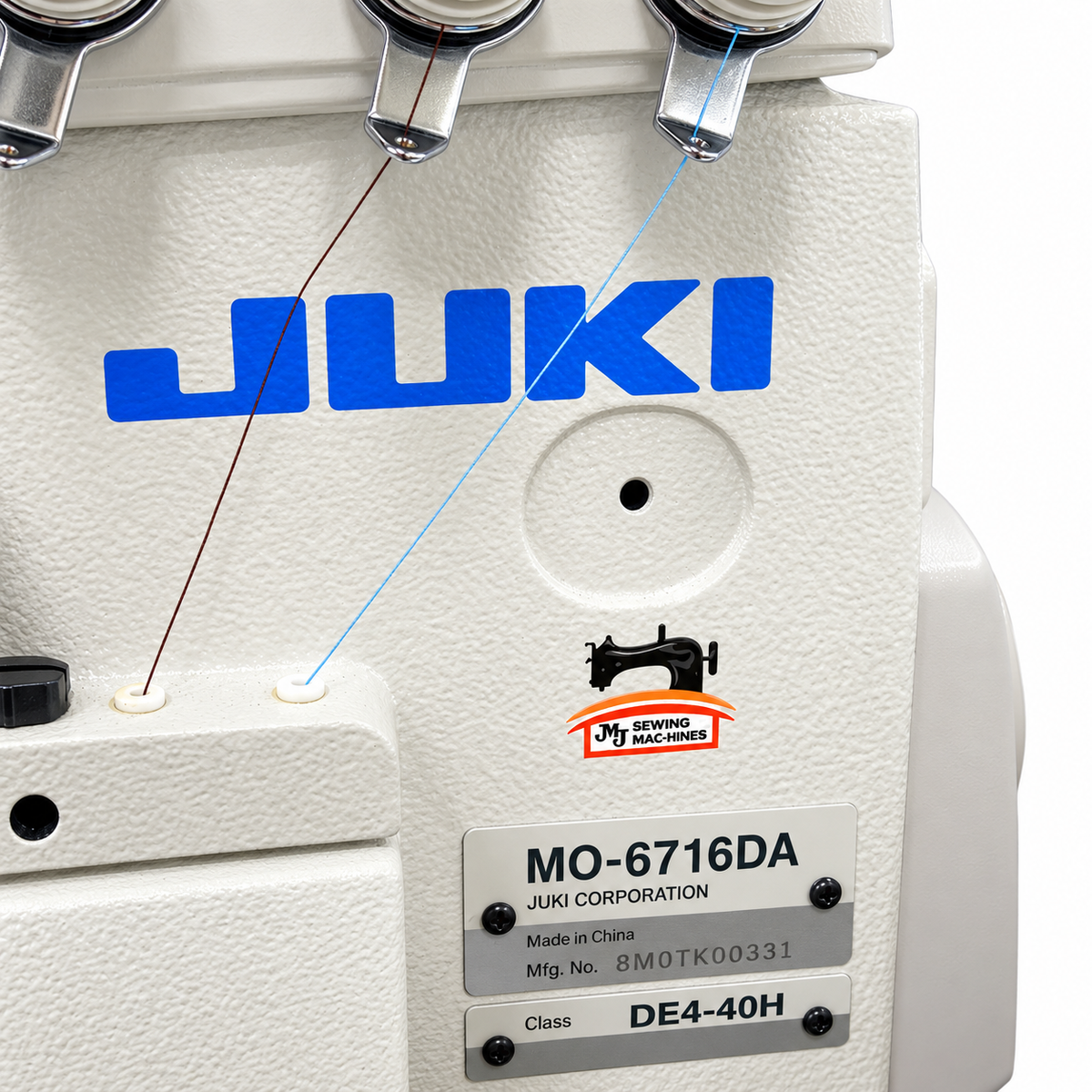 JUKI® MO-6716DA-DE4-40H 5-Thread Overlock Industrial Sewing Machine – Complete with Table & Stand