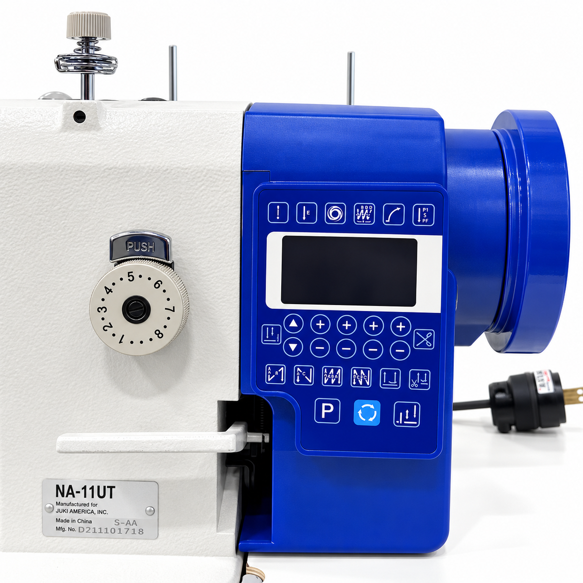 JIN® NA-11UT Industrial Lockstitch Sewing Machine for Leather, Canvas & Upholstery – Complete with Table & Stand