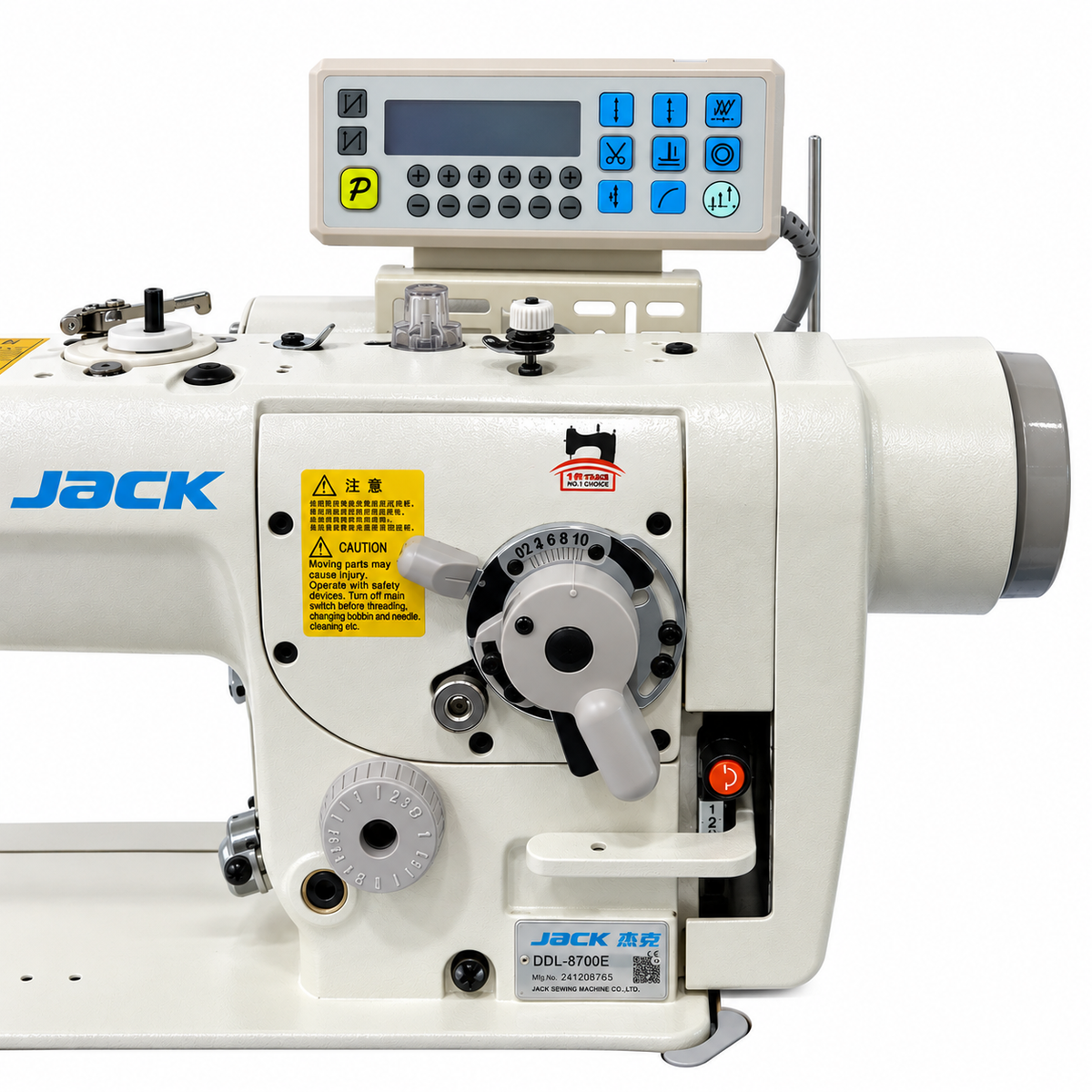 JACK® JK-T2284B-4E Single Needle Standard & 3-Step Zigzag Direct Drive Industrial Sewing Machine – Complete with Table & Stand