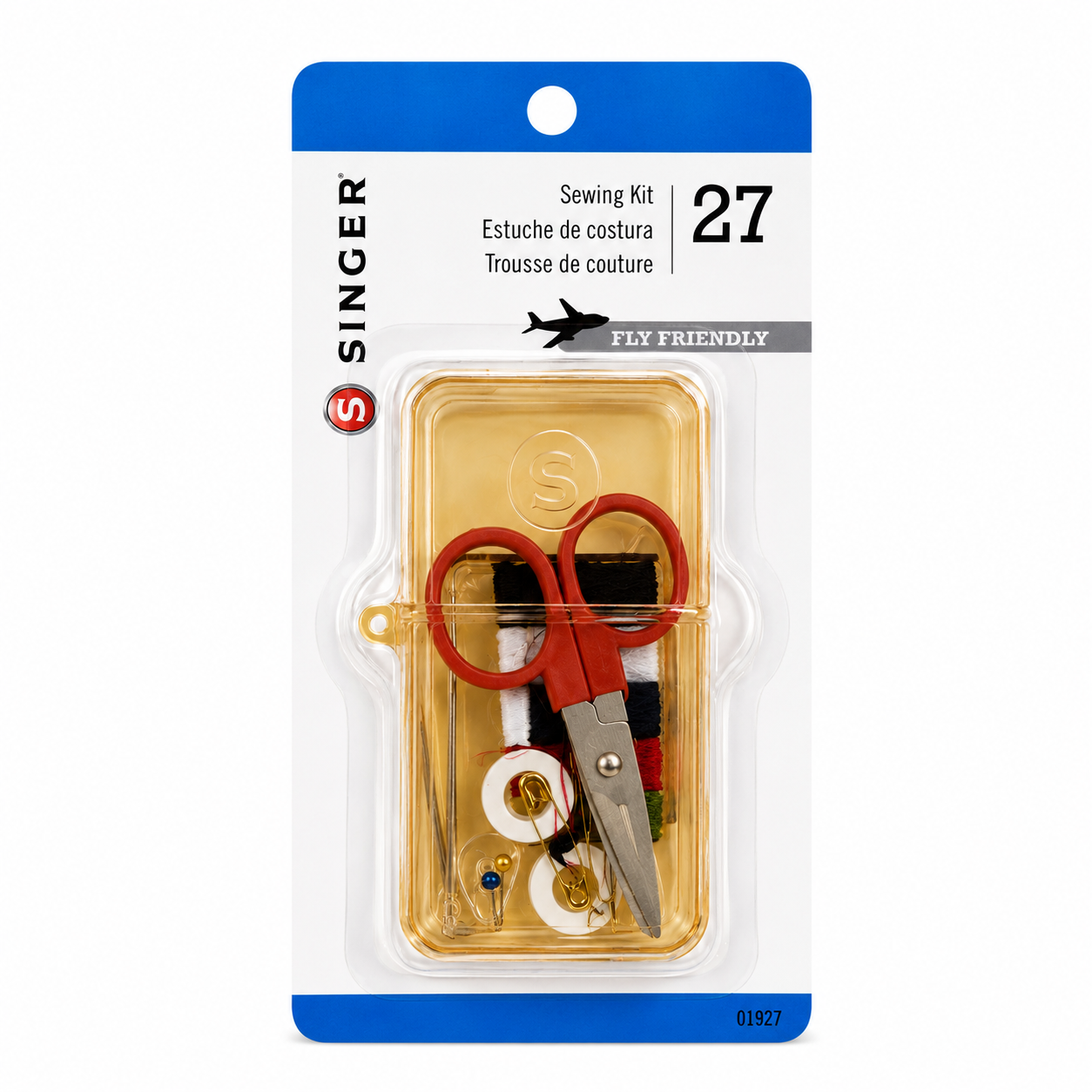 SINGER® 27-Piece Travel Sewing Kit – Assorted Colors
