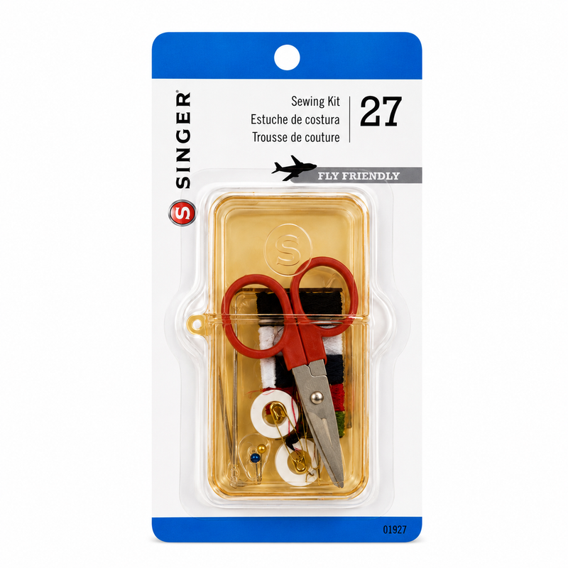 SINGER® 27-Piece Travel Sewing Kit -Assorted Colors