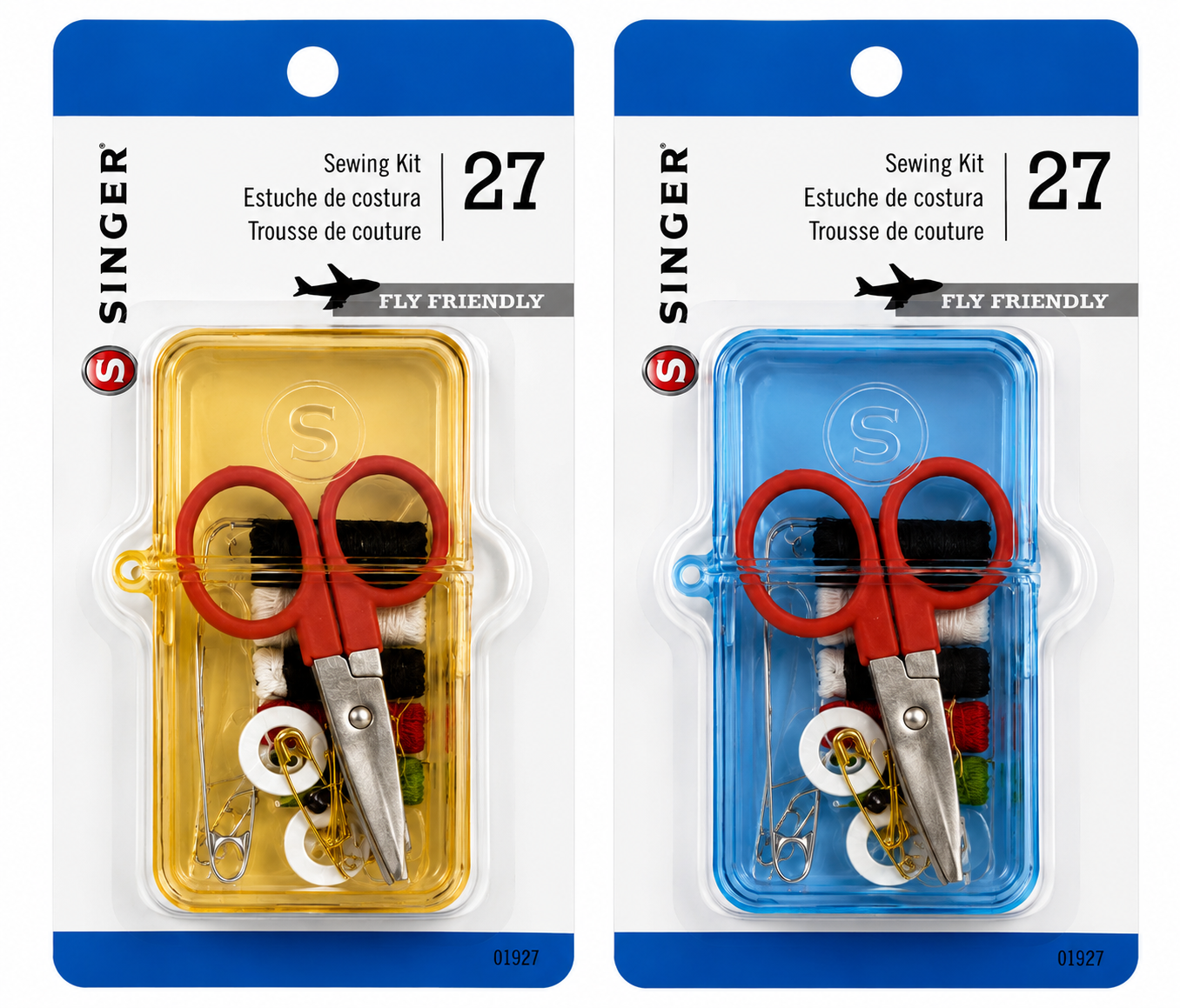 SINGER® 27-Piece Travel Sewing Kit – Assorted Colors