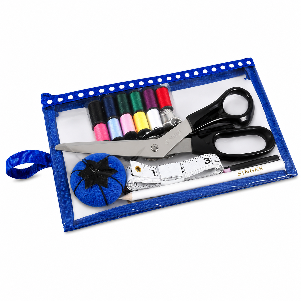 SINGER® Beginner Sewing Kit with Zipper Storage Bag - 130 Pieces