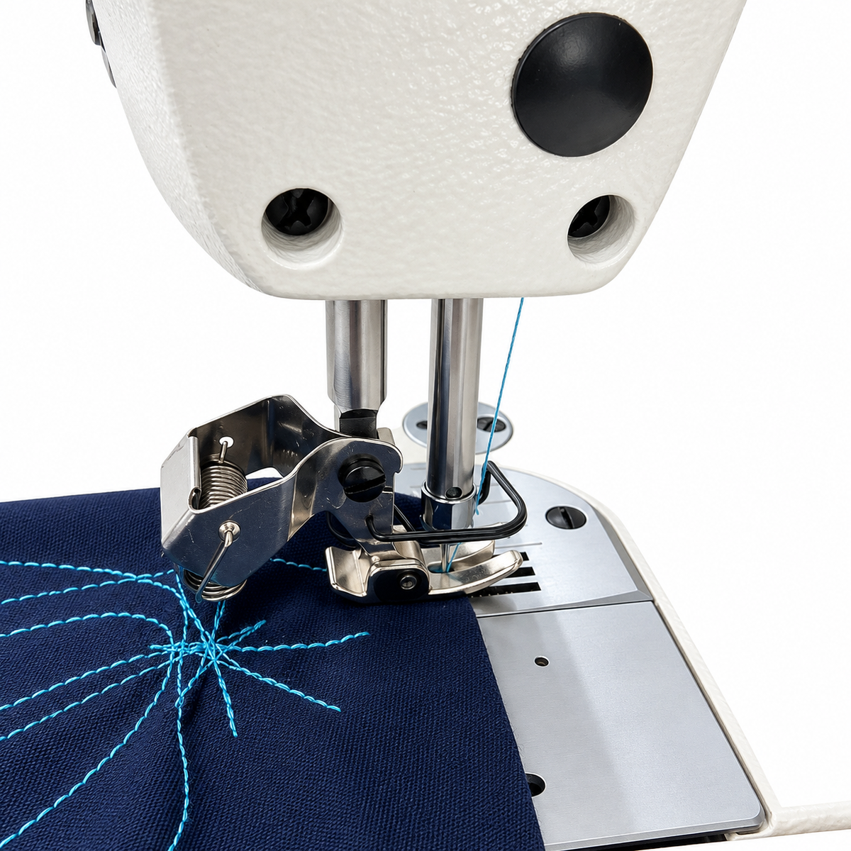 JACK® JK-F5 Single Needle Direct Drive Industrial Lockstitch Sewing Machine – Complete with Table & Stand