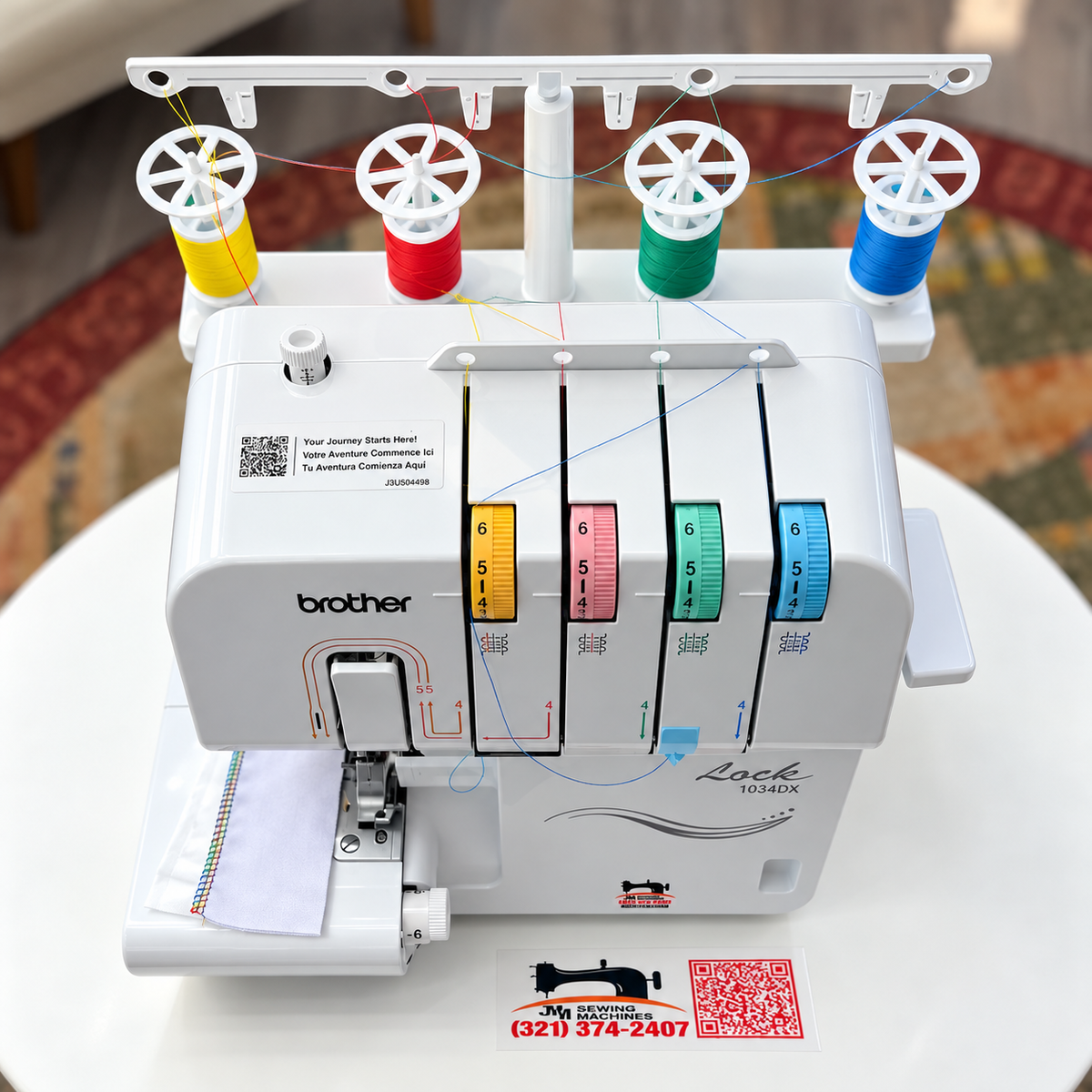 Brother® 1034DX Easy-to-Use 3/4-Thread Serger Sewing Machine