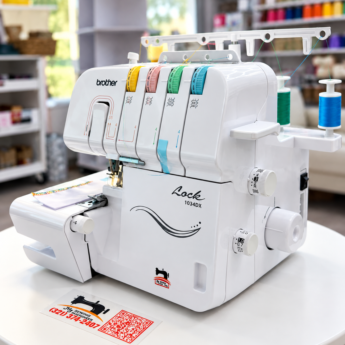 Brother® 1034DX Easy-to-Use 3/4-Thread Serger Sewing Machine
