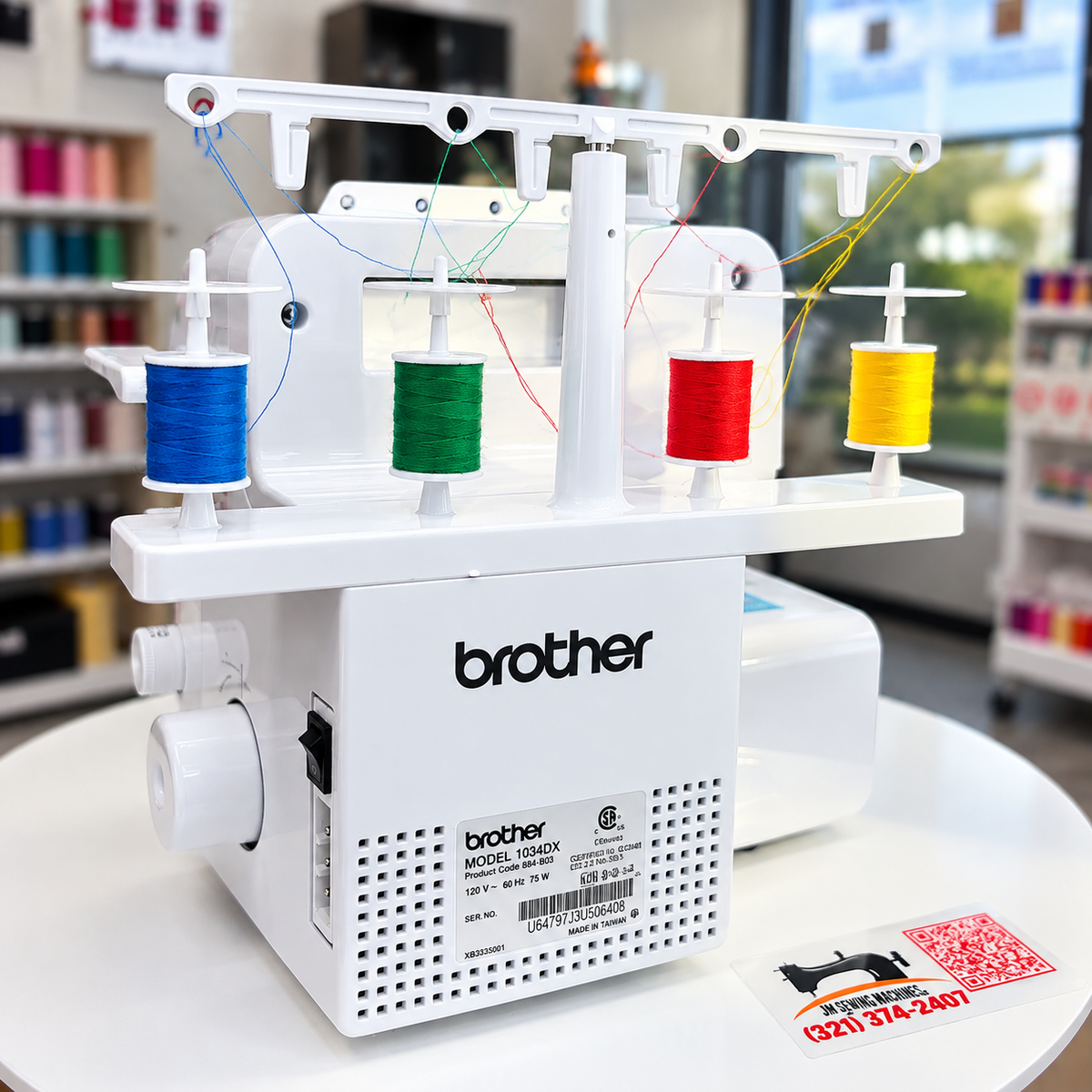 Brother® 1034DX Easy-to-Use 3/4-Thread Serger Sewing Machine