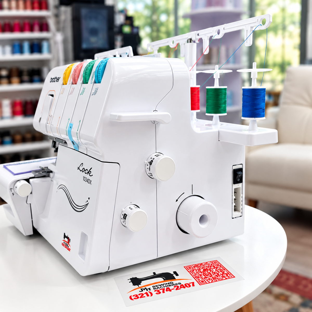Brother® 1034DX Easy-to-Use 3/4-Thread Serger Sewing Machine