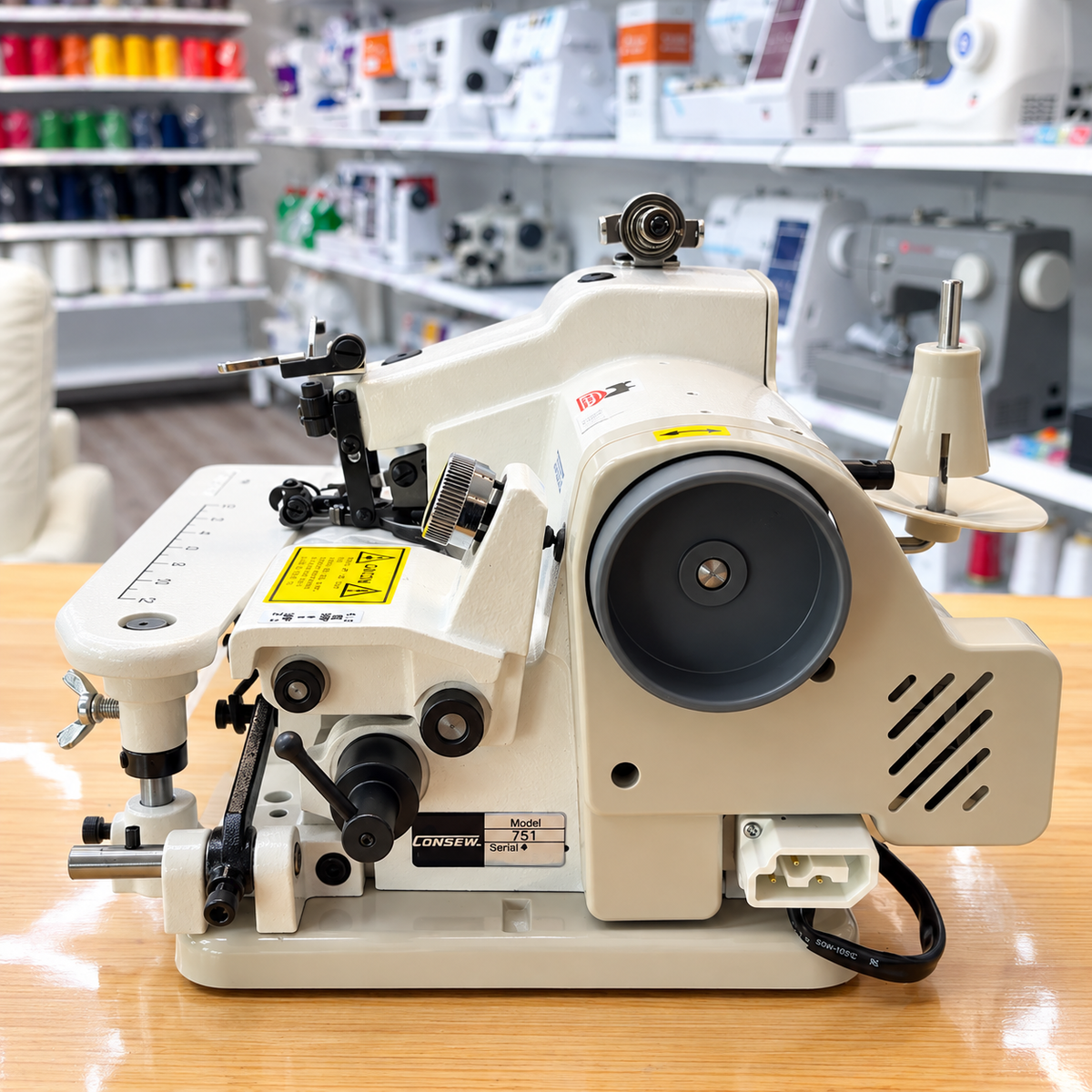 CONSEW® 75T Portable • Single Thread Chainstitch • Skip &amp; Non-Skip Stitch
