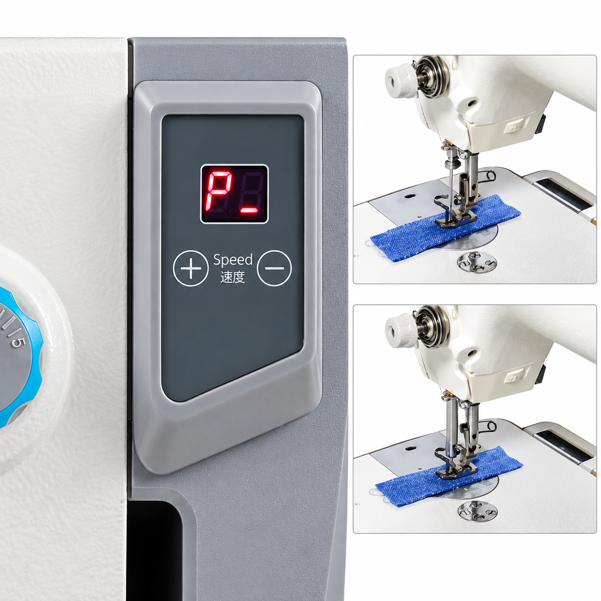 JACK® JK-F5 Single Needle Direct Drive Industrial Lockstitch Sewing Machine – Complete with Table & Stand