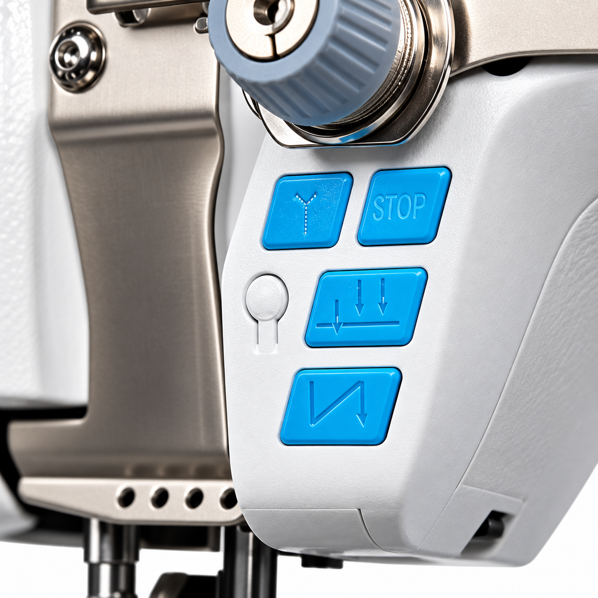 JACK® JK-S7-91-T Single Needle Post-Bed Triple Feed Industrial Lockstitch Sewing Machine – Complete with Table & Stand