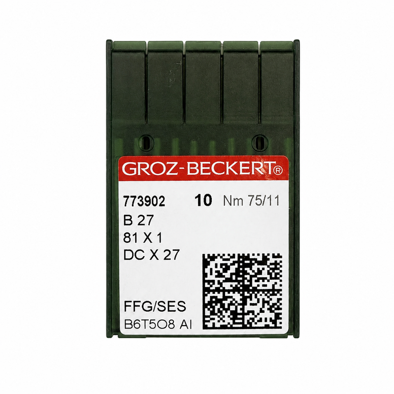 NEEDLES GROZ-BECKERT B-27 - 81 X 1 DC X 27 (1PK - 10 NEEDLES)