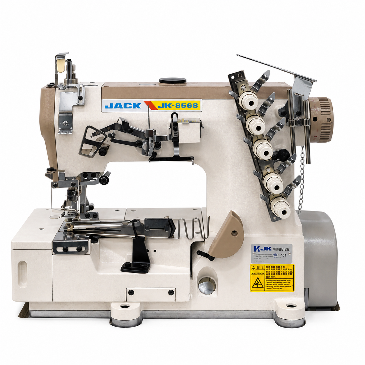 JACK® JK-8568-02BBX356 - Industrial Flatbed Interlock / Coverstitch Sewing Machine