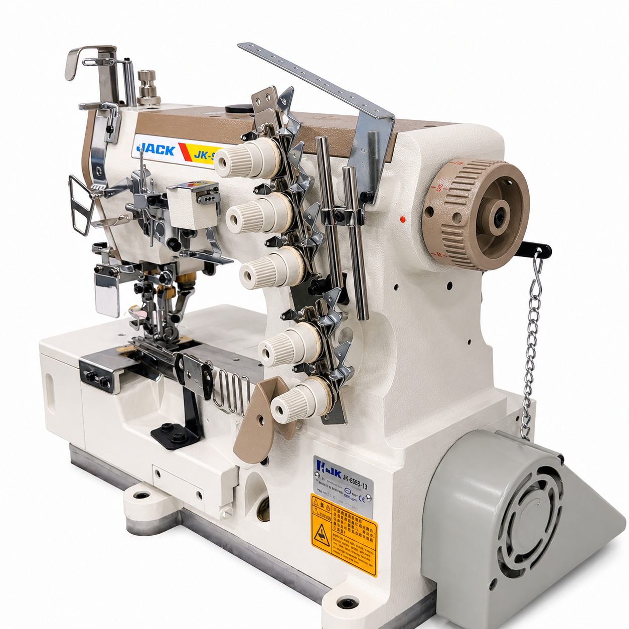 JACK® JK-8568-02BBX356 - Industrial Flatbed Interlock / Coverstitch Sewing Machine