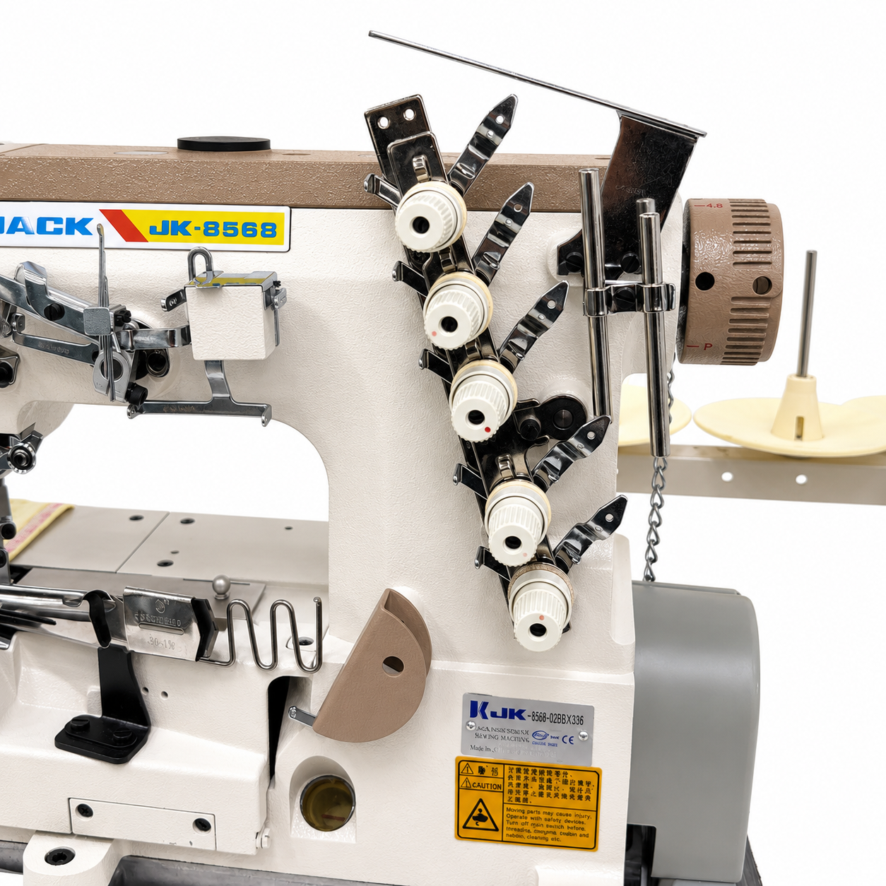 JACK® JK-8568-02BBX356 - Industrial Flatbed Interlock / Coverstitch Sewing Machine
