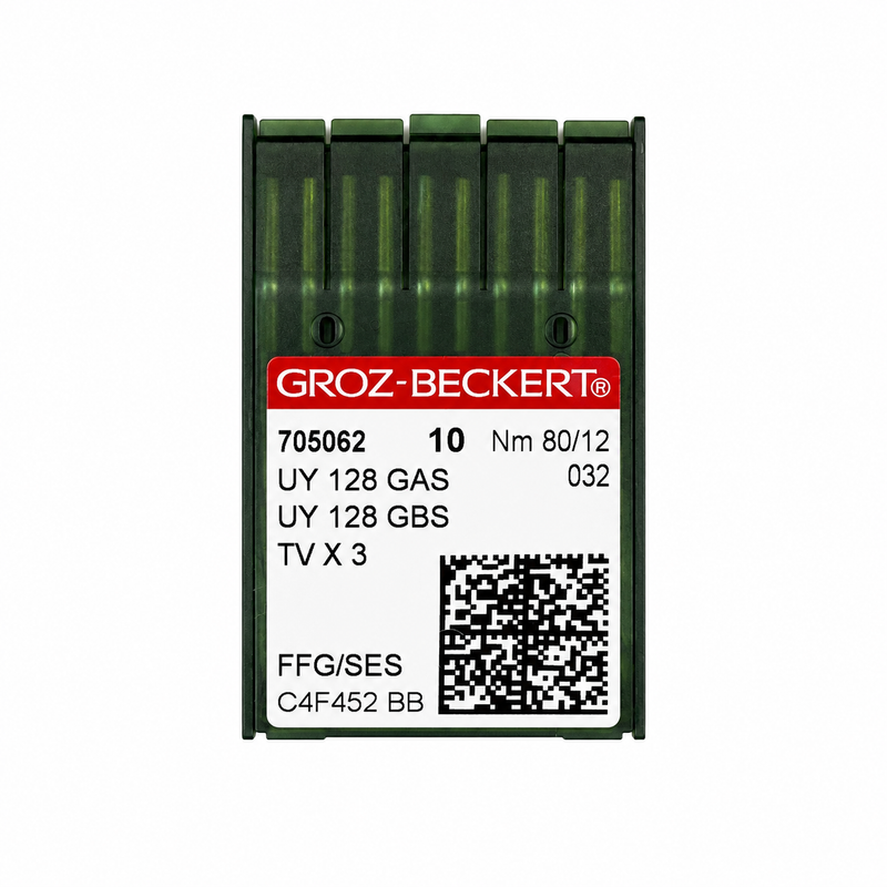 NEEDLES GROZ-BECKERT UY-128 GAS - TV X 3 (1PK - 10 NEEDLES)