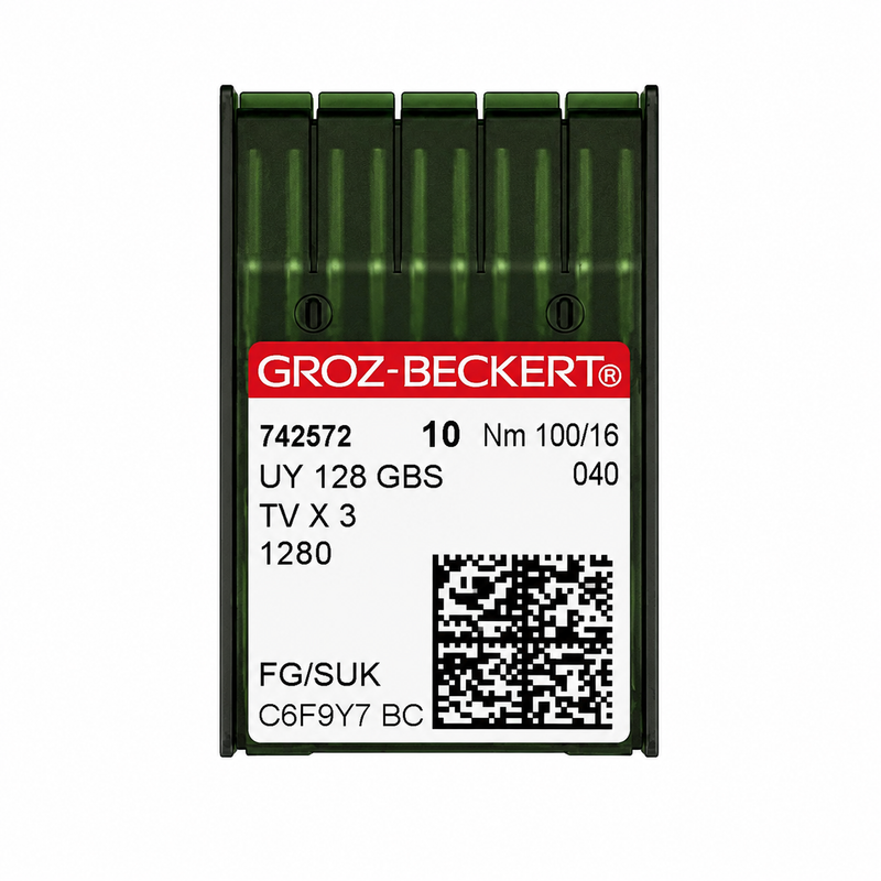 NEEDLES GROZ-BECKERT UY-128 GAS - TV X 3 (1PK - 10 NEEDLES)