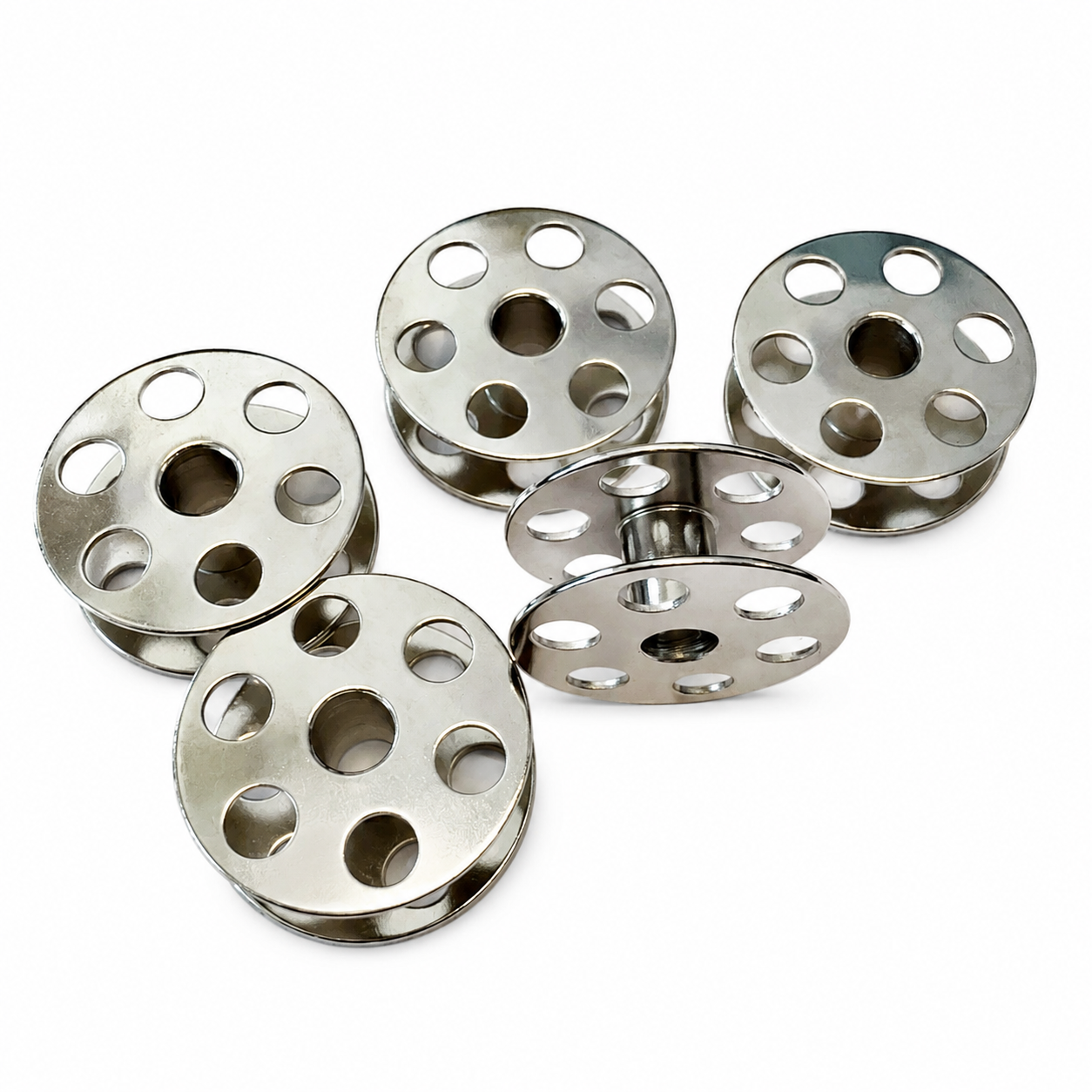 Steel Bobbins for JUKI LU-563, Mitsu/DN-262 Industrial Sewing Machines – 5 PCS