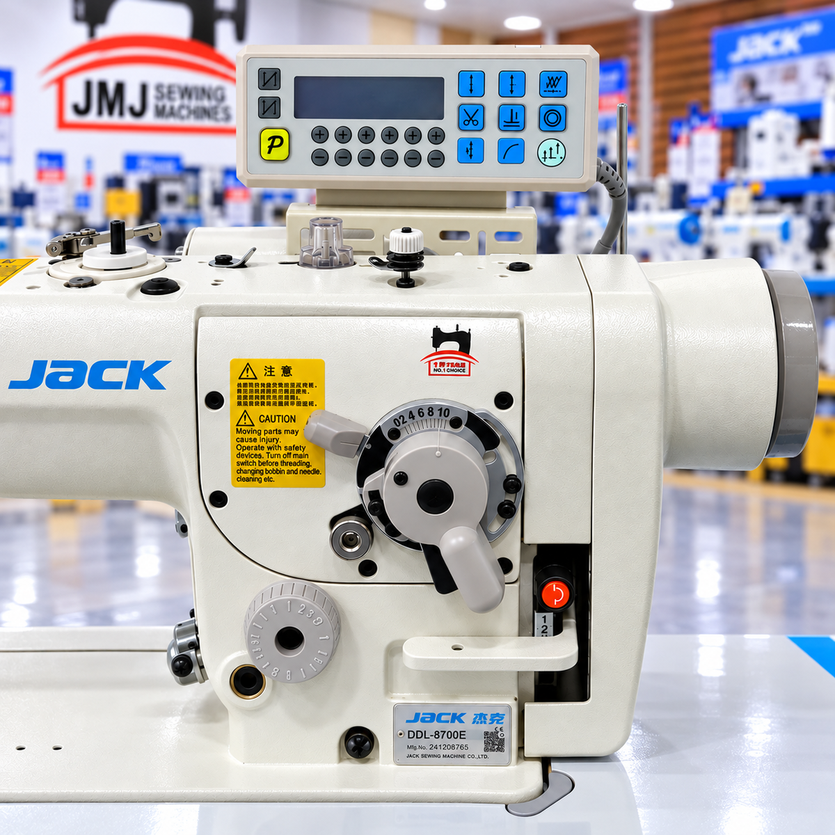 JACK® JK-T2284B-4E Single Needle Standard & 3-Step Zigzag Direct Drive Industrial Sewing Machine – Complete with Table & Stand