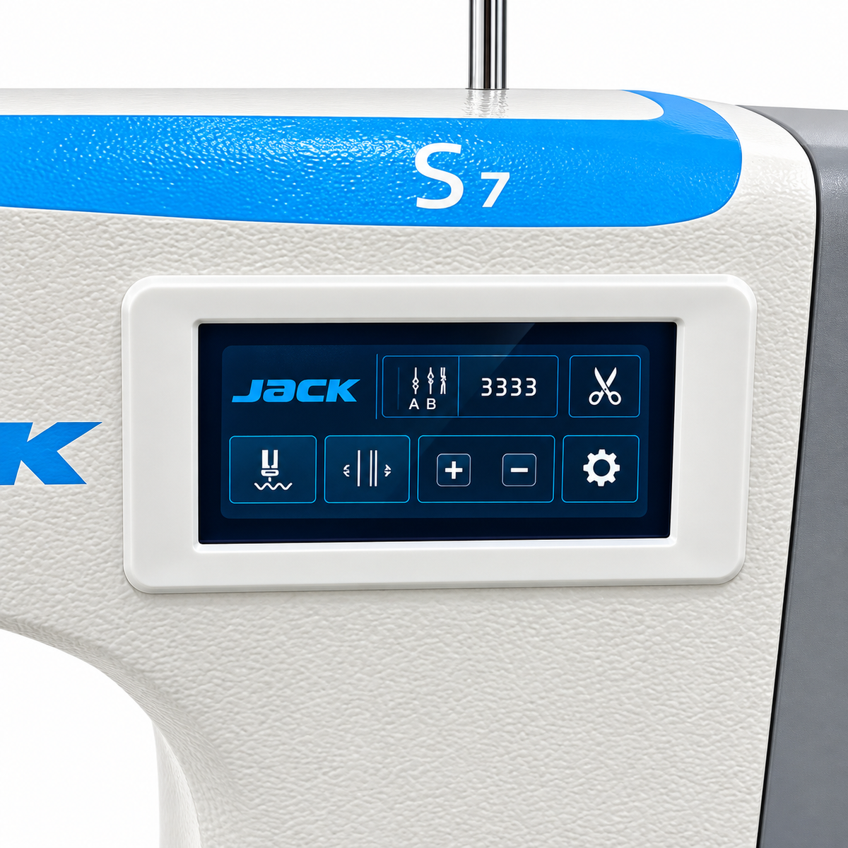 JACK® JK-S7-91-T Single Needle Post-Bed Triple Feed Industrial Lockstitch Sewing Machine – Complete with Table & Stand