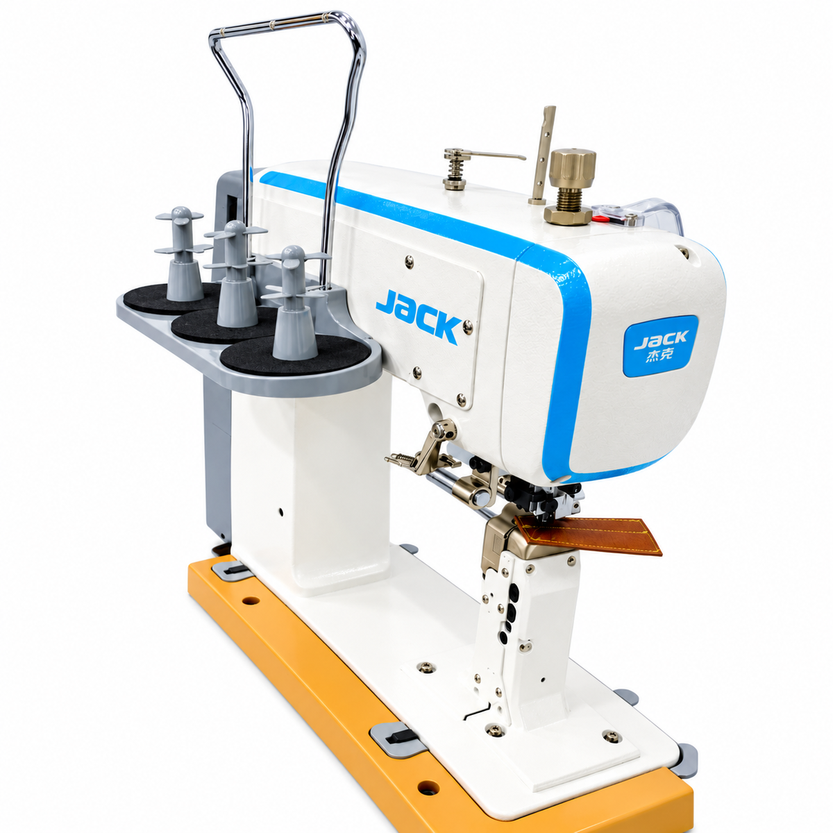 JACK® JK-S7-91-T Single Needle Post-Bed Triple Feed Industrial Lockstitch Sewing Machine – Complete with Table & Stand