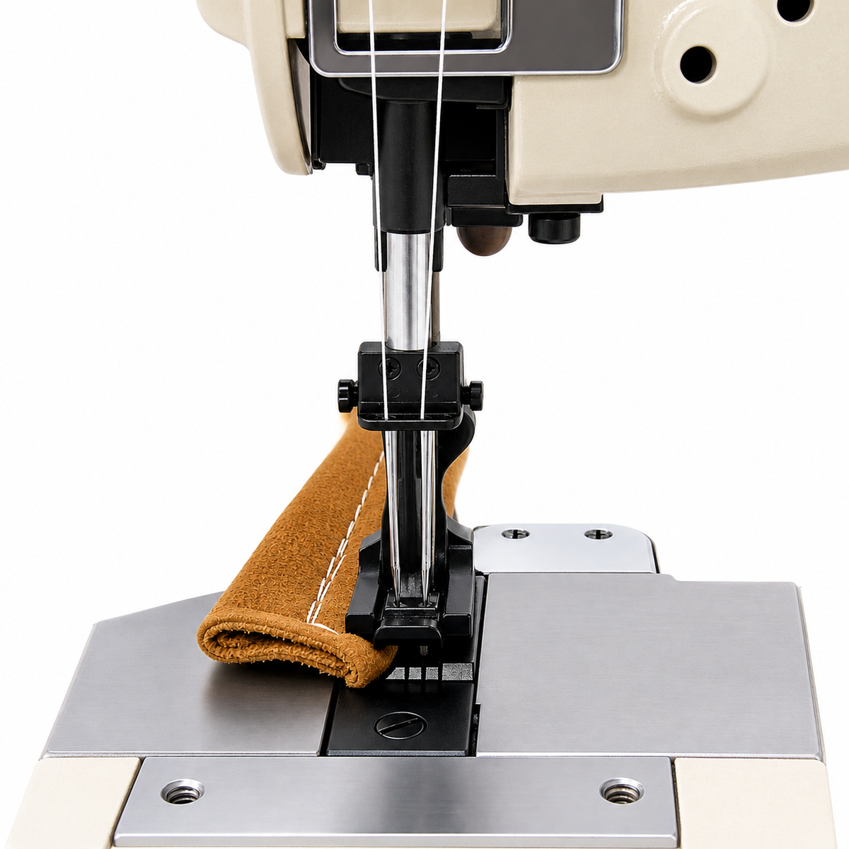 CONSEW® 339RB-4 Heavy-Duty Two Needle Walking Foot Industrial Lockstitch Sewing Machine – Complete with Table & Stand