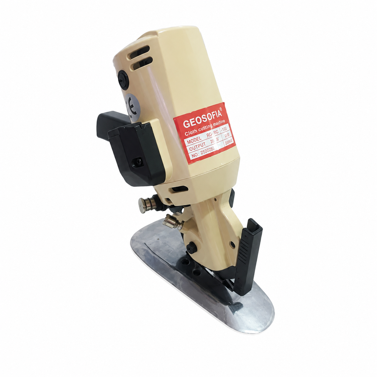 GEOSOFIA® RC-100 4-Inch Electric Fabric Cutting Machine – 250W, 110V