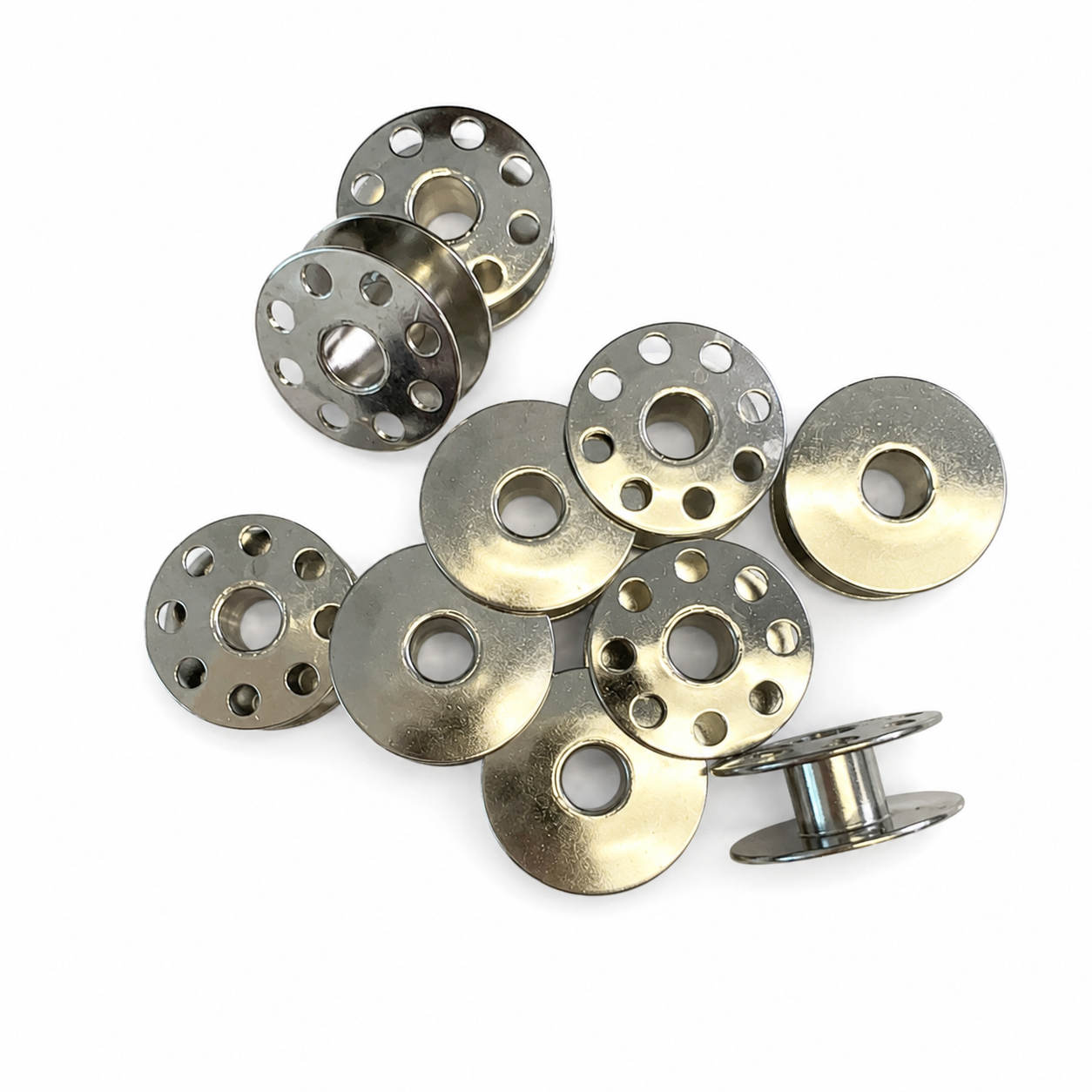 BOBBIN METAL 40264NS (PACK OF 10 BOBBINS) FOR A5e, F5, A4, A2,CONSEW-7360,JUKI-DDL8700,DDL9000,DDL8000,