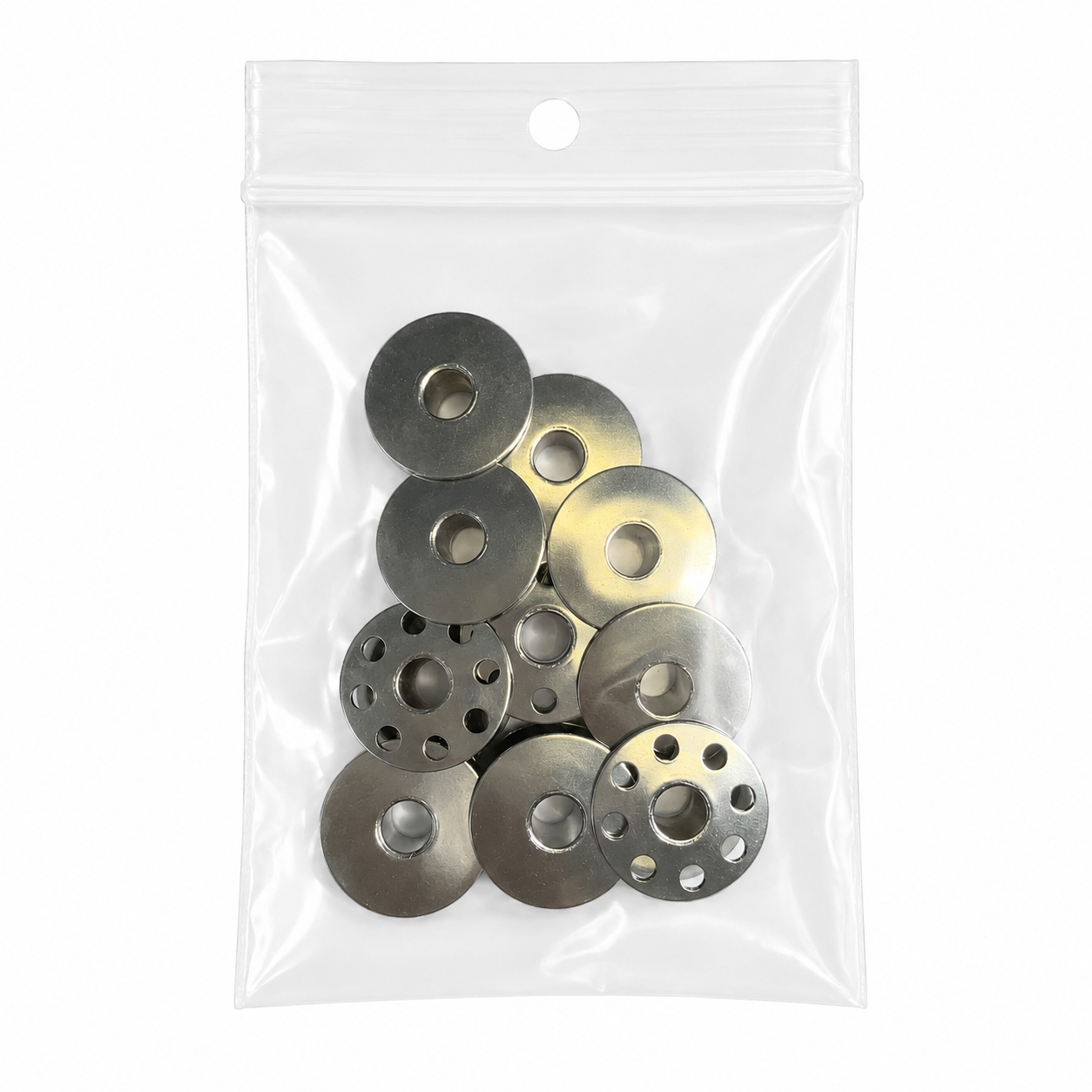 BOBBIN METAL 40264NS (PACK OF 10 BOBBINS) FOR A5e, F5, A4, A2,CONSEW-7360,JUKI-DDL8700,DDL9000,DDL8000,