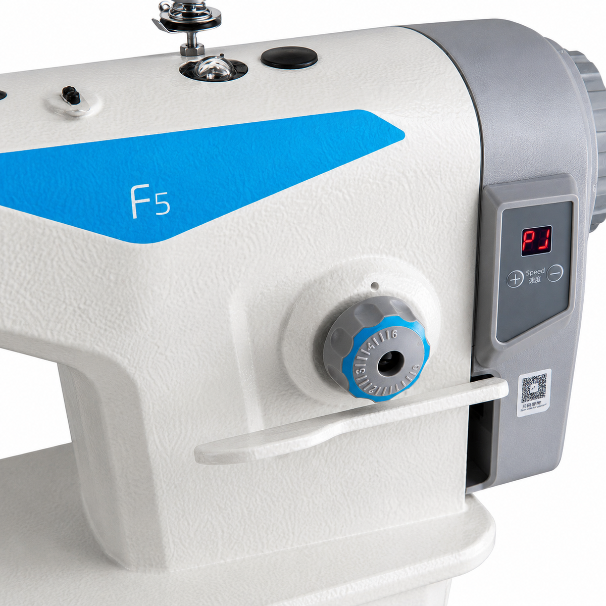 JACK® F5-HL-7 Single Needle Double Capacity Hook Direct Drive Industrial Lockstitch Sewing Machine – Complete with Table & Stand