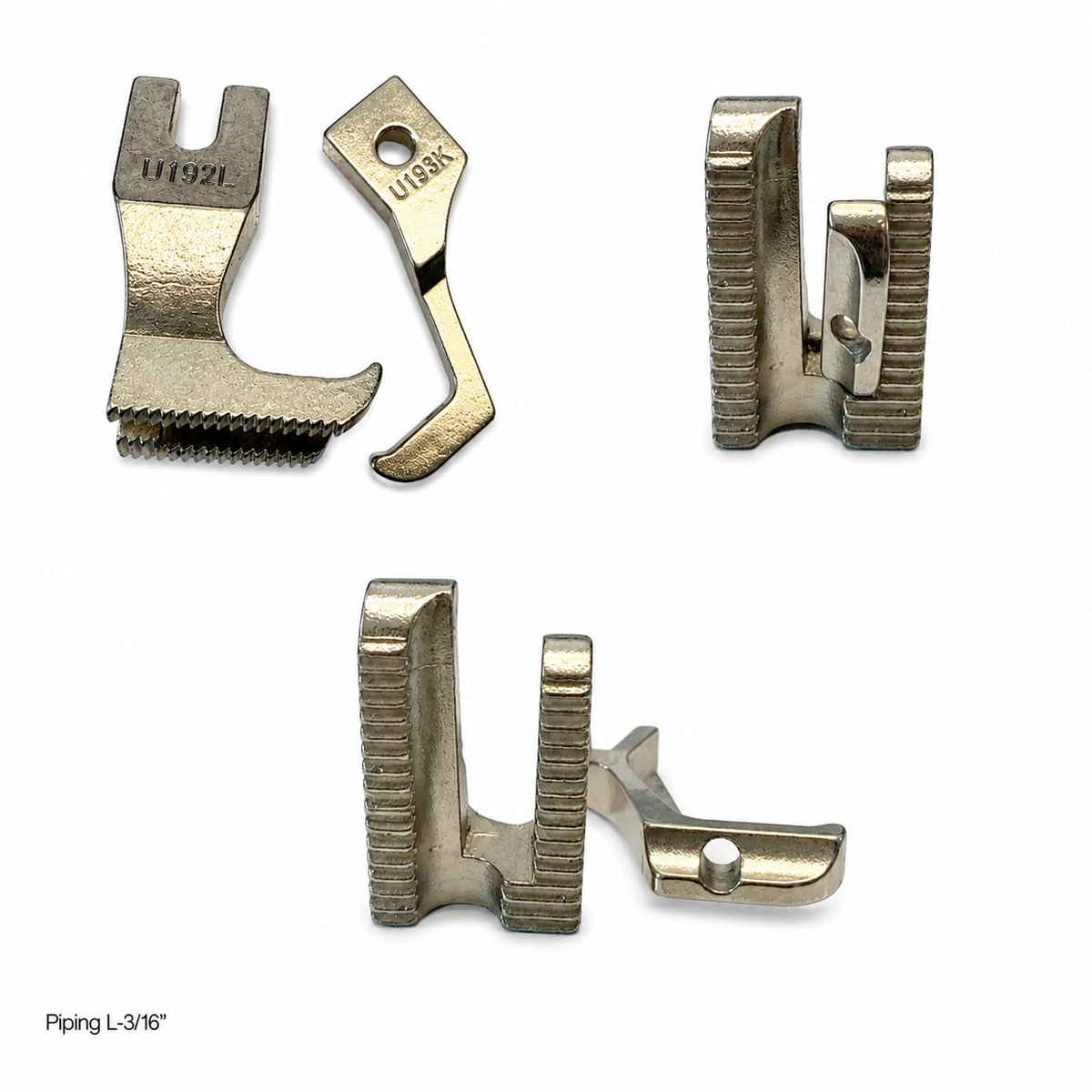 Welting / Piping With Groove Walking Presser Foot Set