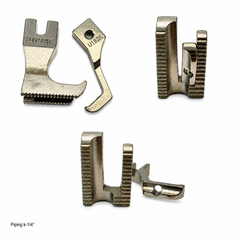 Welting / Piping With Groove Walking Presser Foot Set