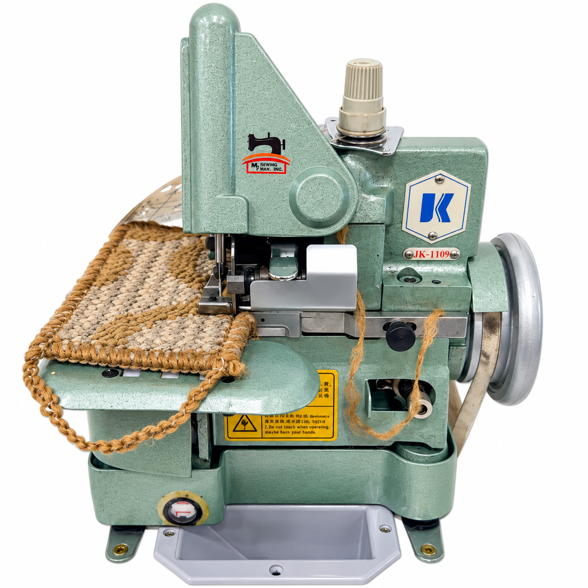 JACK® JK-T109 Industrial Carpet Overlock Sewing Machine – Complete with Table & Stand