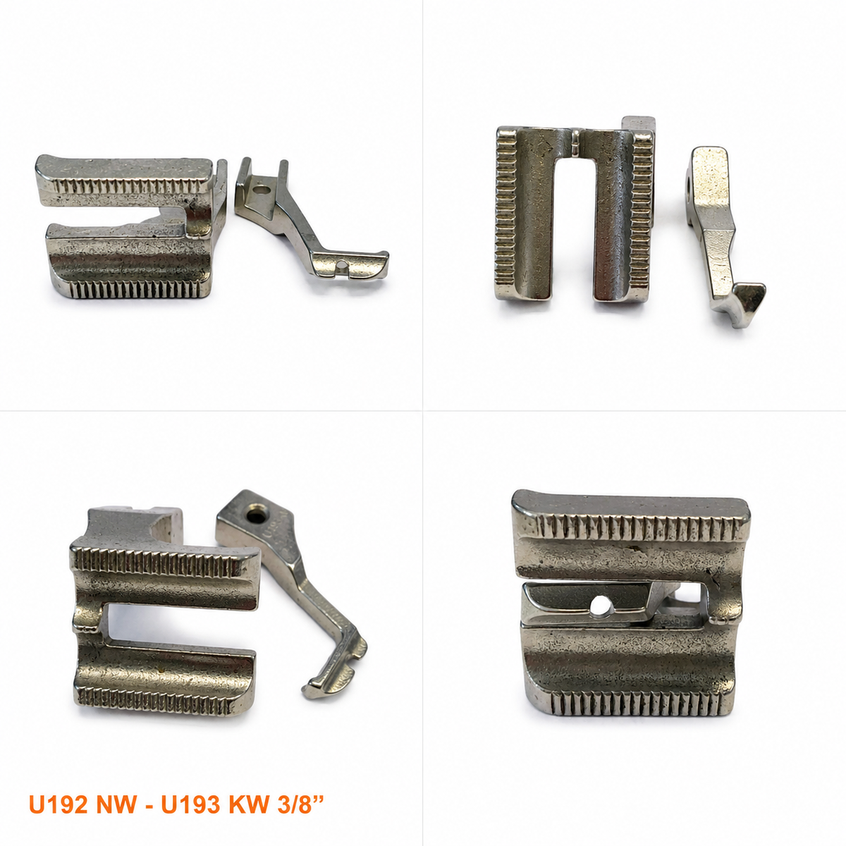 Welting / Double Piping With Groove Walking Foot Presser Foot Set