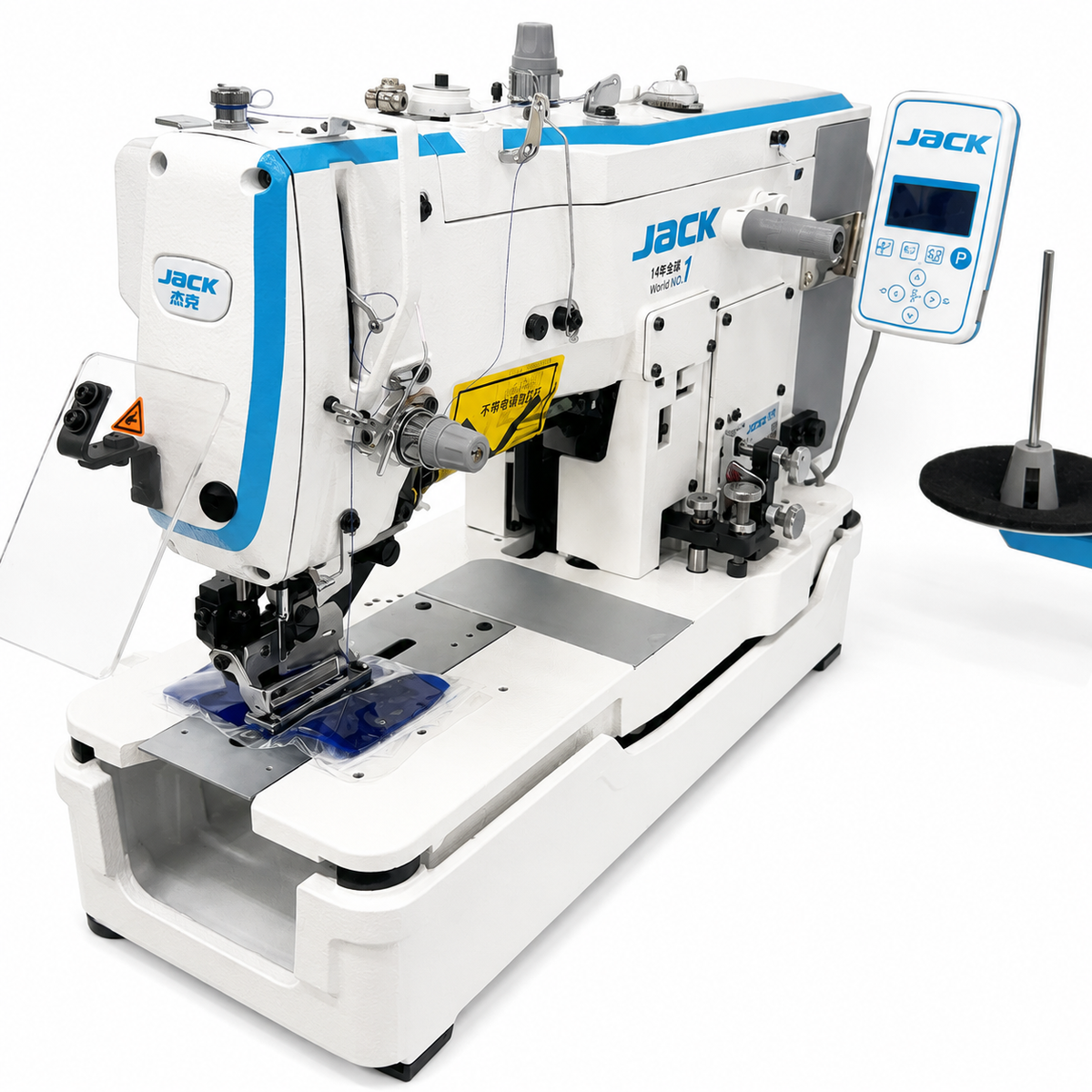 JACK® JK-T783G-Z Mechanical Digital Buttonhole Industrial Sewing Machine – Complete with Table & Stand