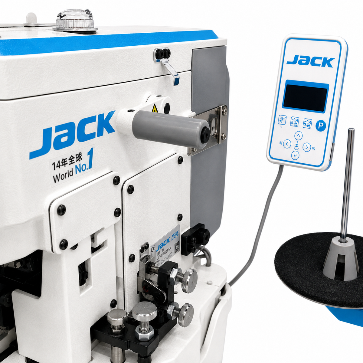 JACK® JK-T783G-Z Mechanical Digital Buttonhole Industrial Sewing Machine – Complete with Table & Stand