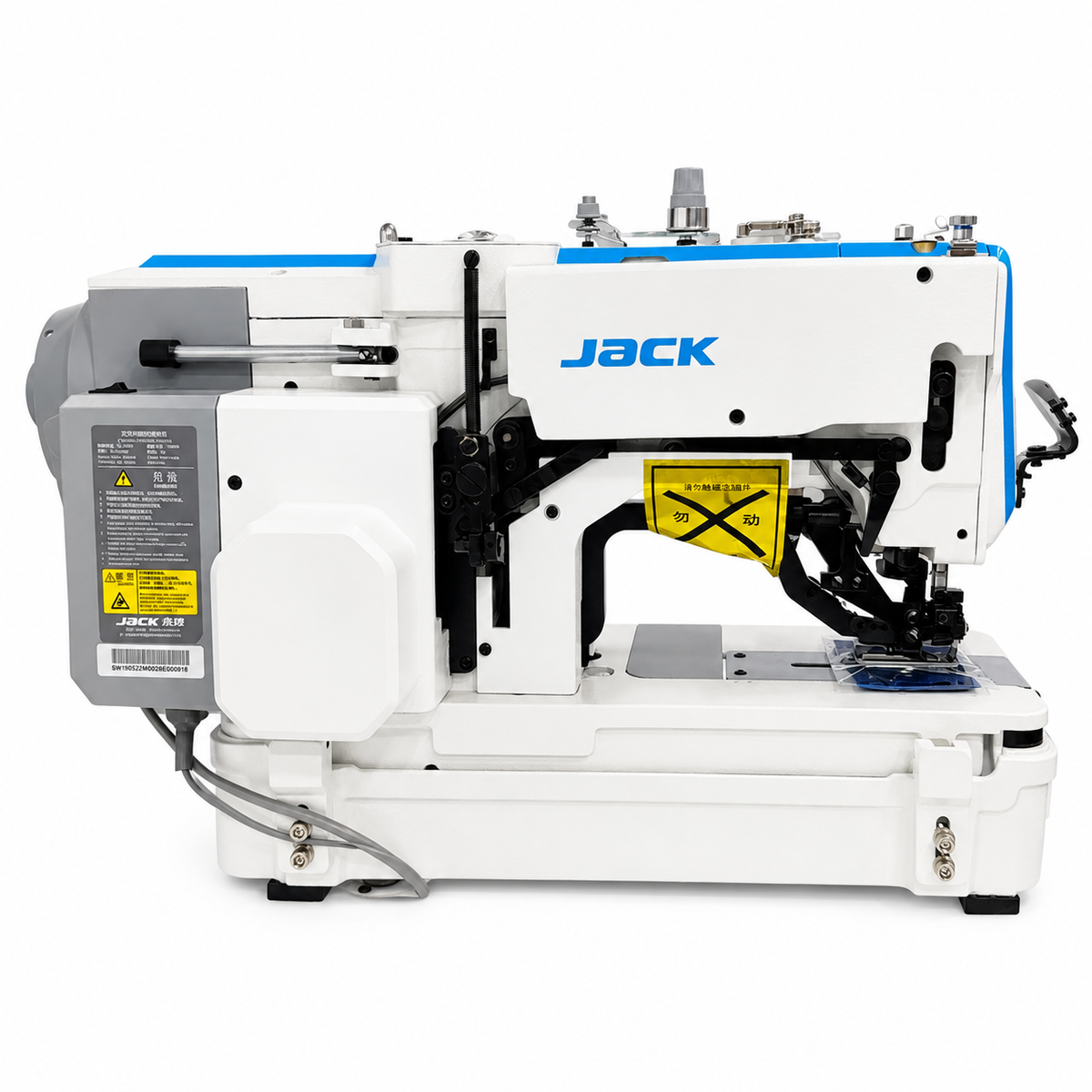 JACK® JK-T783G-Z Mechanical Digital Buttonhole Industrial Sewing Machine – Complete with Table & Stand