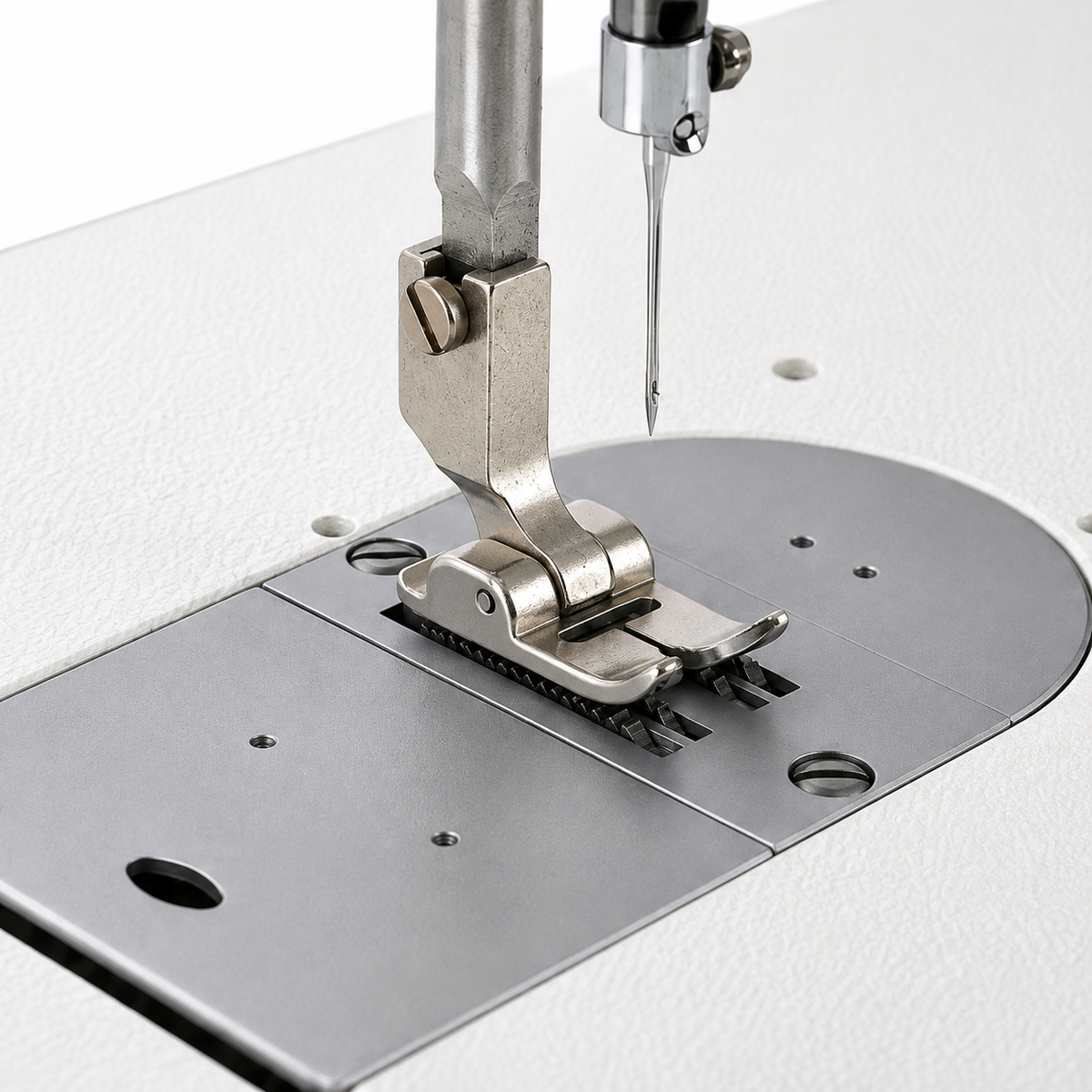 ZOJE® ZJ-20U93 Single Needle Straight & Zigzag Industrial Lockstitch Sewing Machine with Automatic Lubrication – Complete with Table & Stand