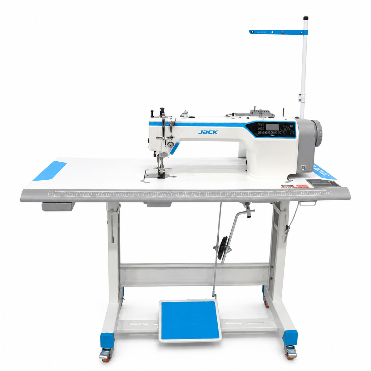 JACK® H6L-CZ-4 Computerized Long Arm Heavy-Duty Single Needle Top & Bottom Feed Lockstitch Sewing Machine