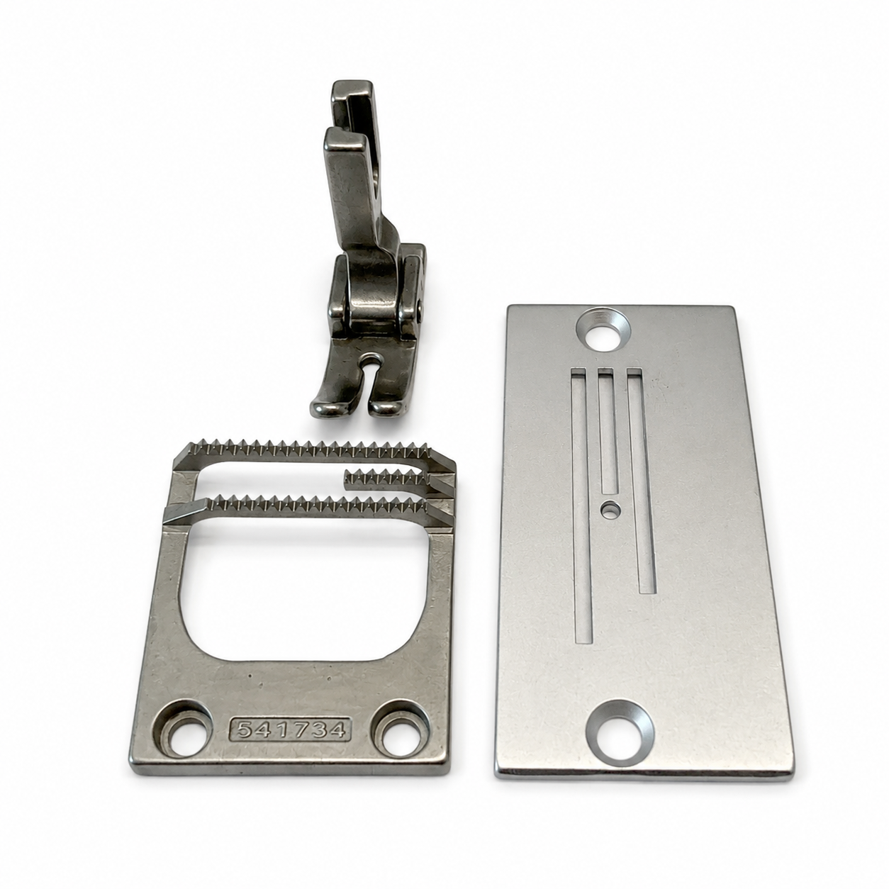 1 Set 8mm Throat Plate, Feed Dog & Presser Foot for 20U Zigzag Sewing Machines
