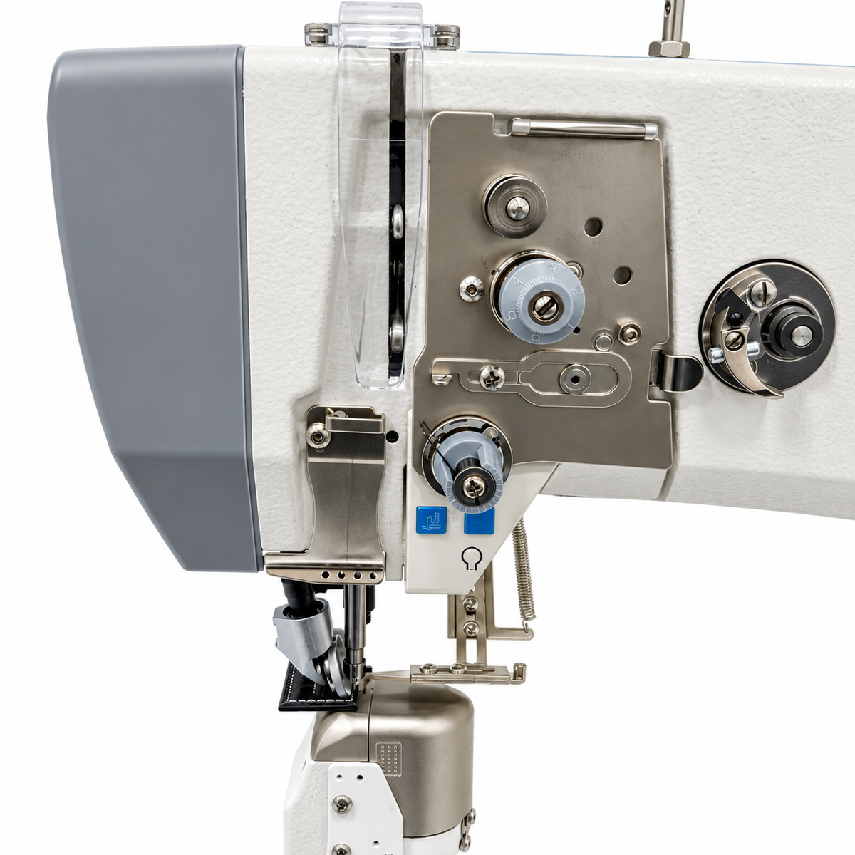 JACK® JK-6591C Direct Drive Roller Feed Post-Bed Industrial Sewing Machine – Complete with Table & Stand