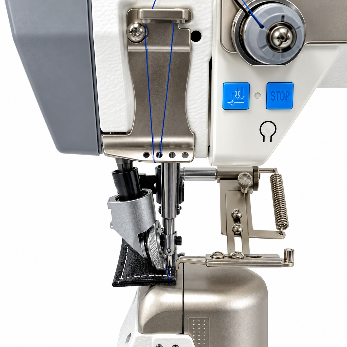 JACK® JK-6591C Direct Drive Roller Feed Post-Bed Industrial Sewing Machine – Complete with Table & Stand