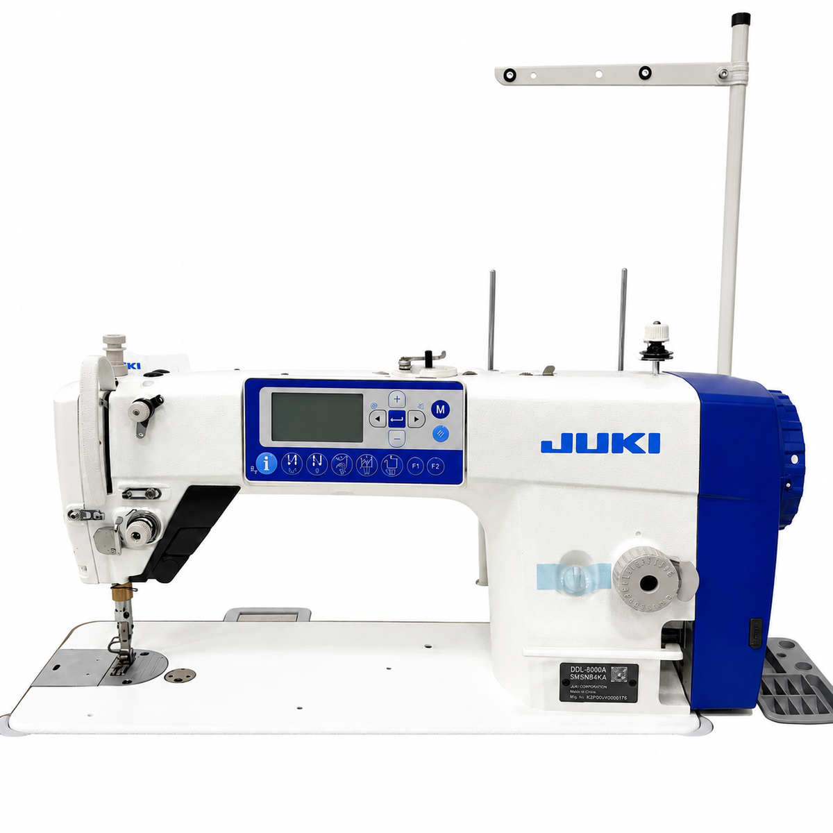 JUKI® DDL-8000A Single Needle Direct Drive Fully Automatic Drop Feed Industrial Lockstitch Sewing Machine – Complete with Table & Stand