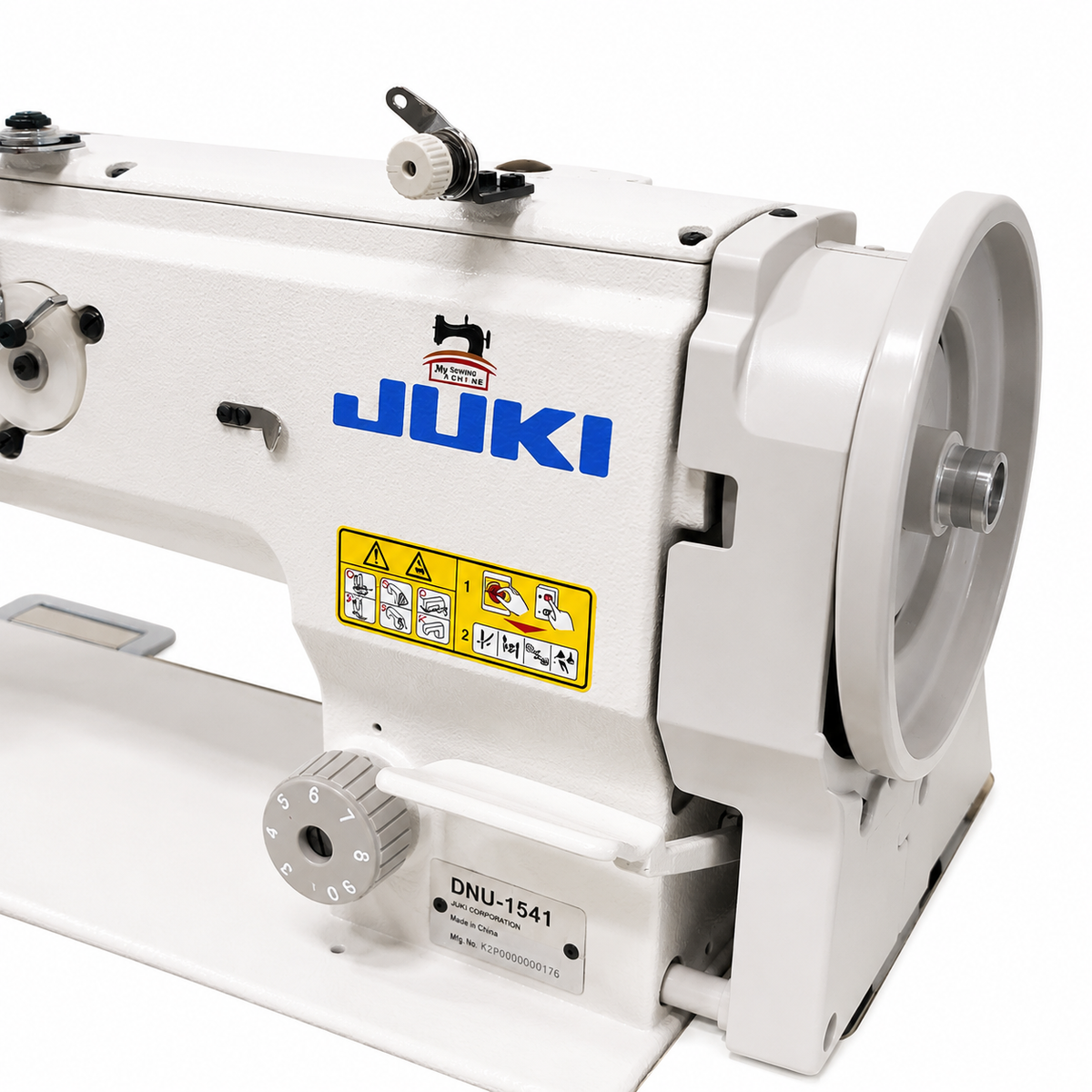 JUKI® DNU-1541 Single Needle Heavy-Duty Unison Feed Walking Foot Industrial Sewing Machine – Complete with Table & Stand